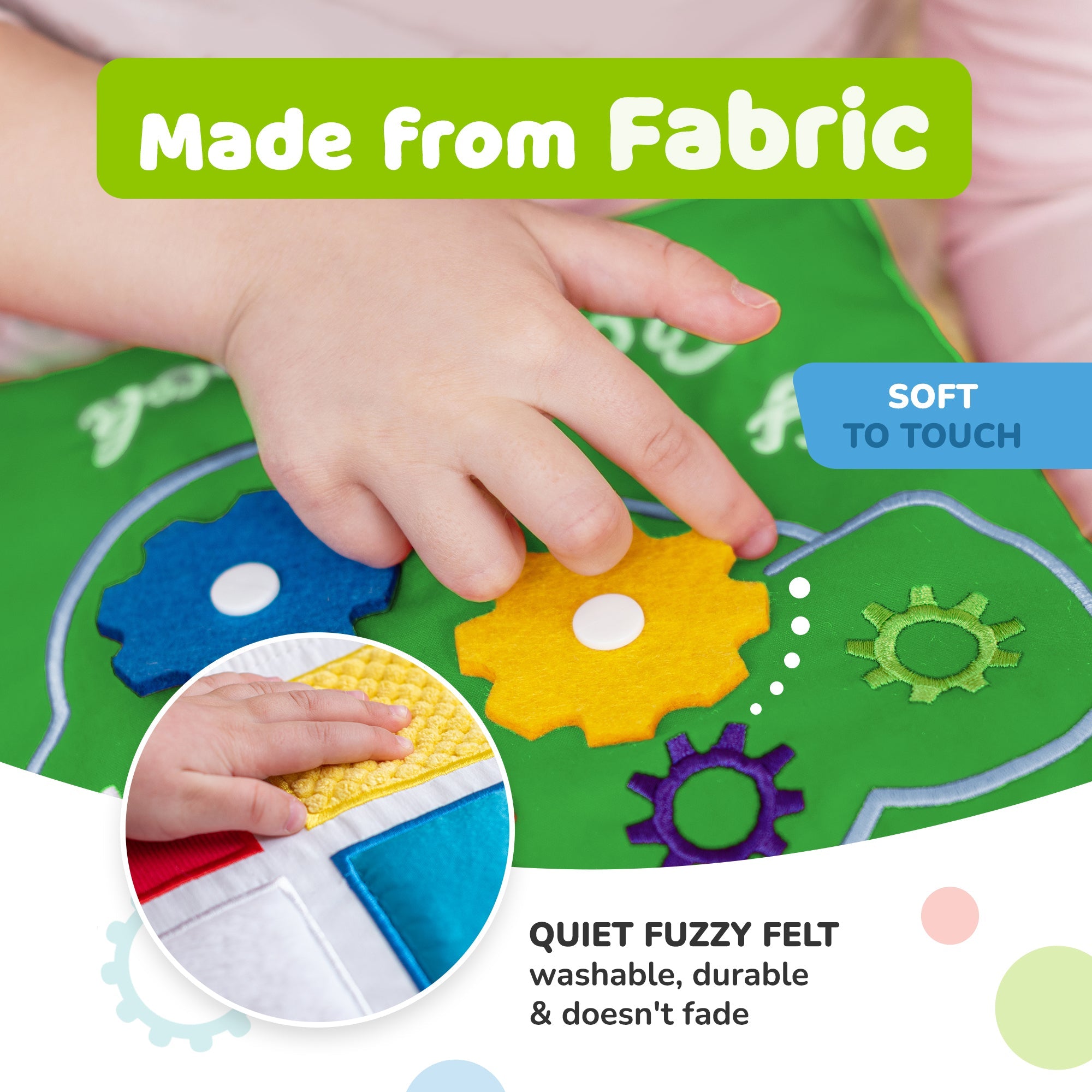 Quiet Book for Toddlers (Green)