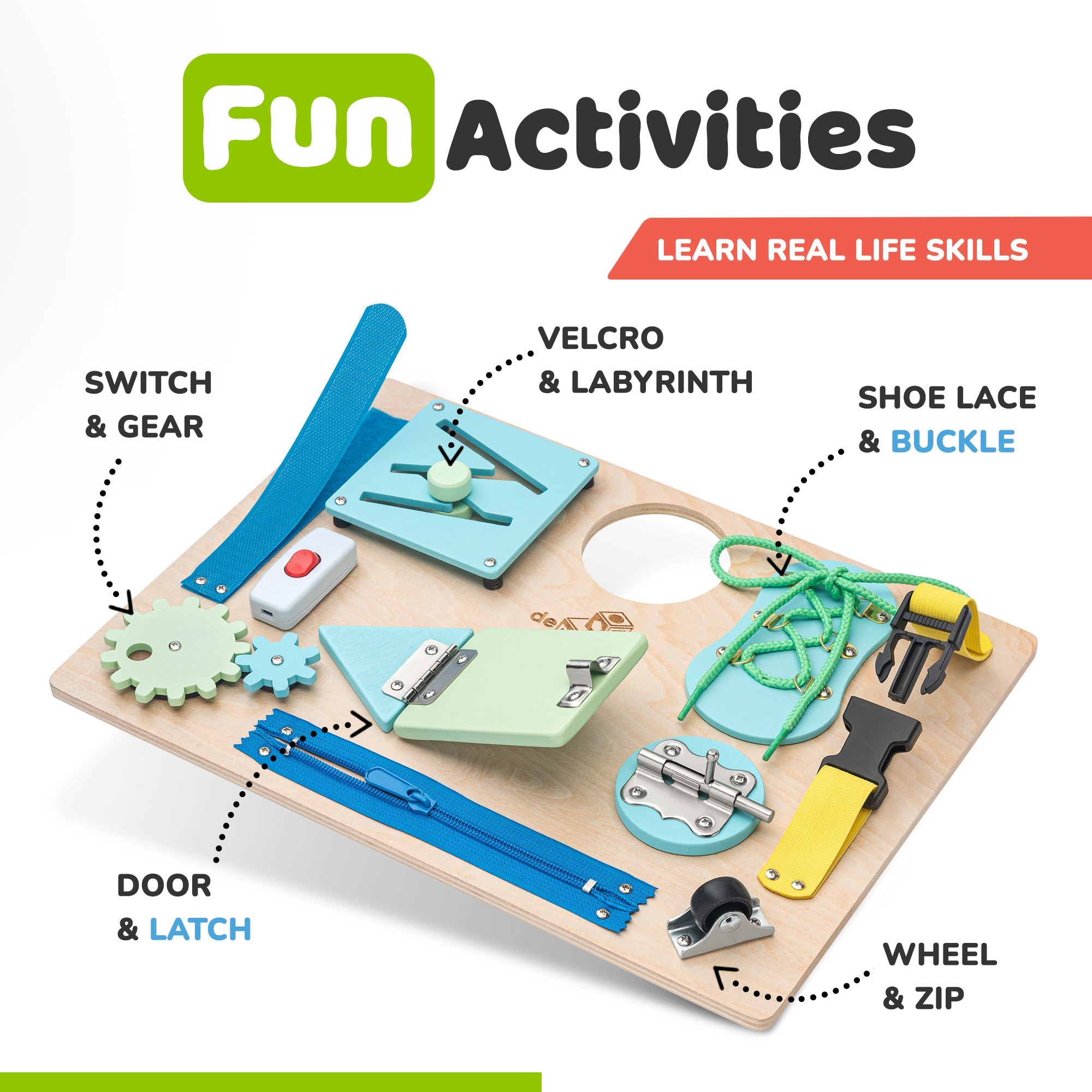 Busy Board for Toddlers 2-3 Years (Ocean)