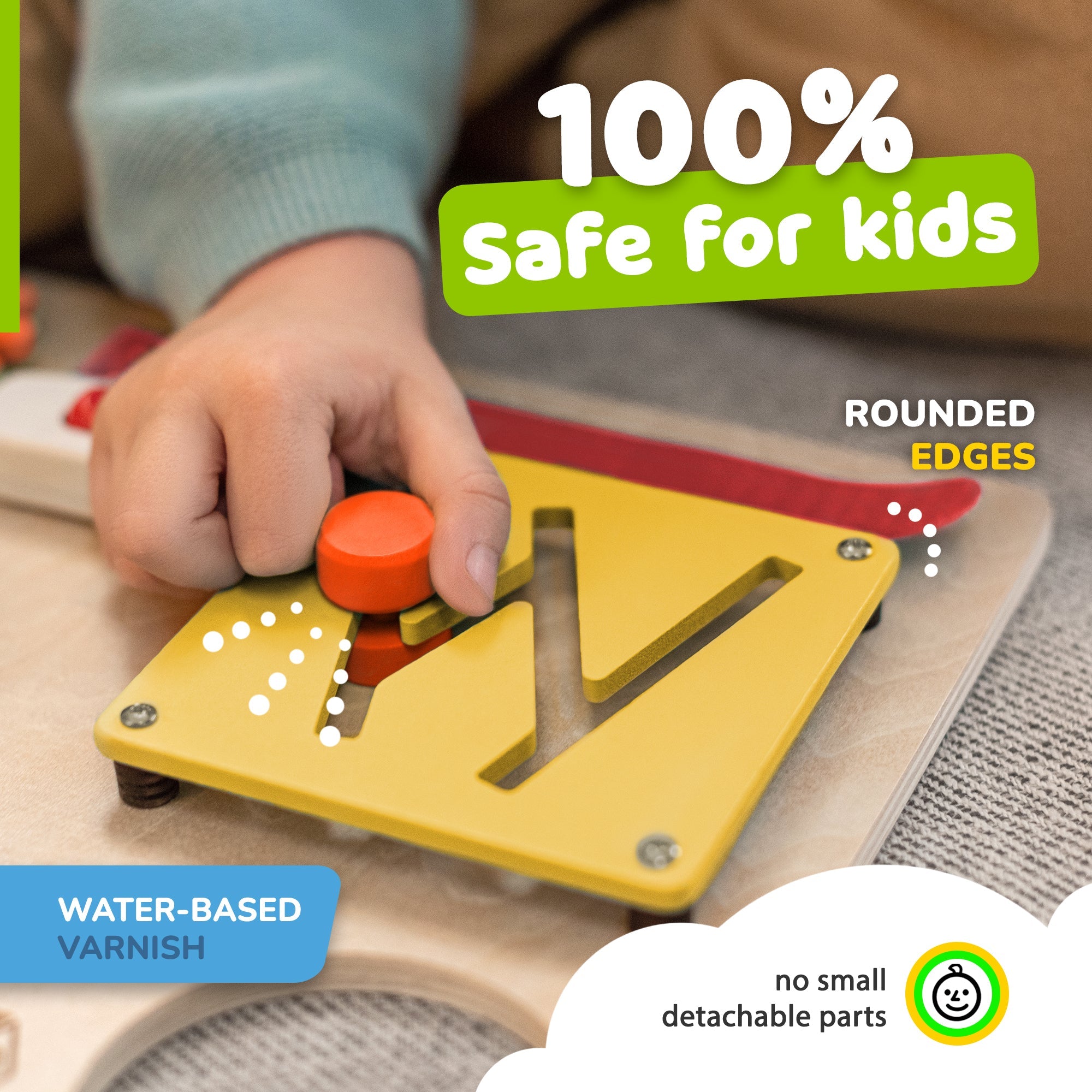 Busy Board for Toddlers 2-3 Years (Color)