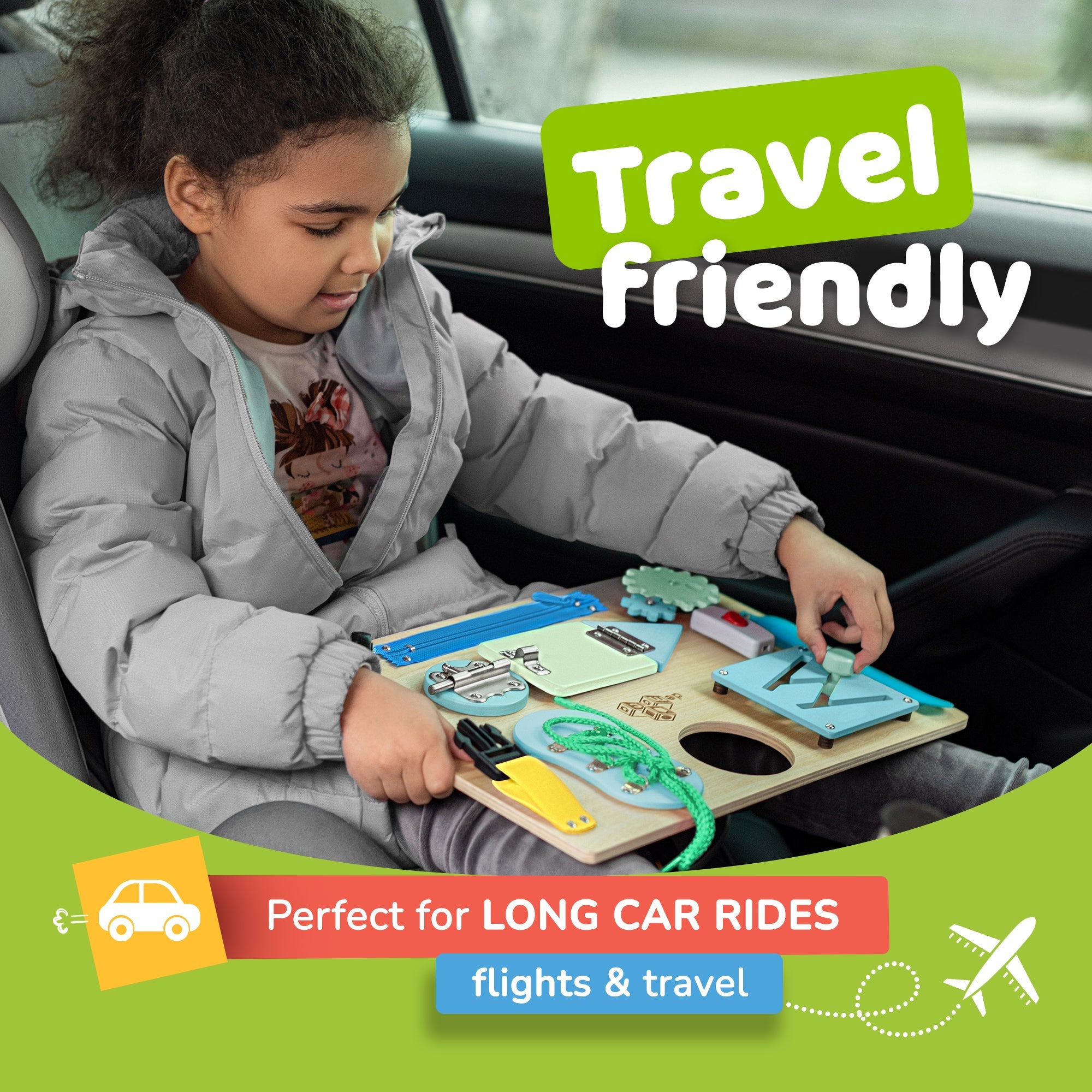 Busy Board for Toddlers 2-3 Years (Ocean)