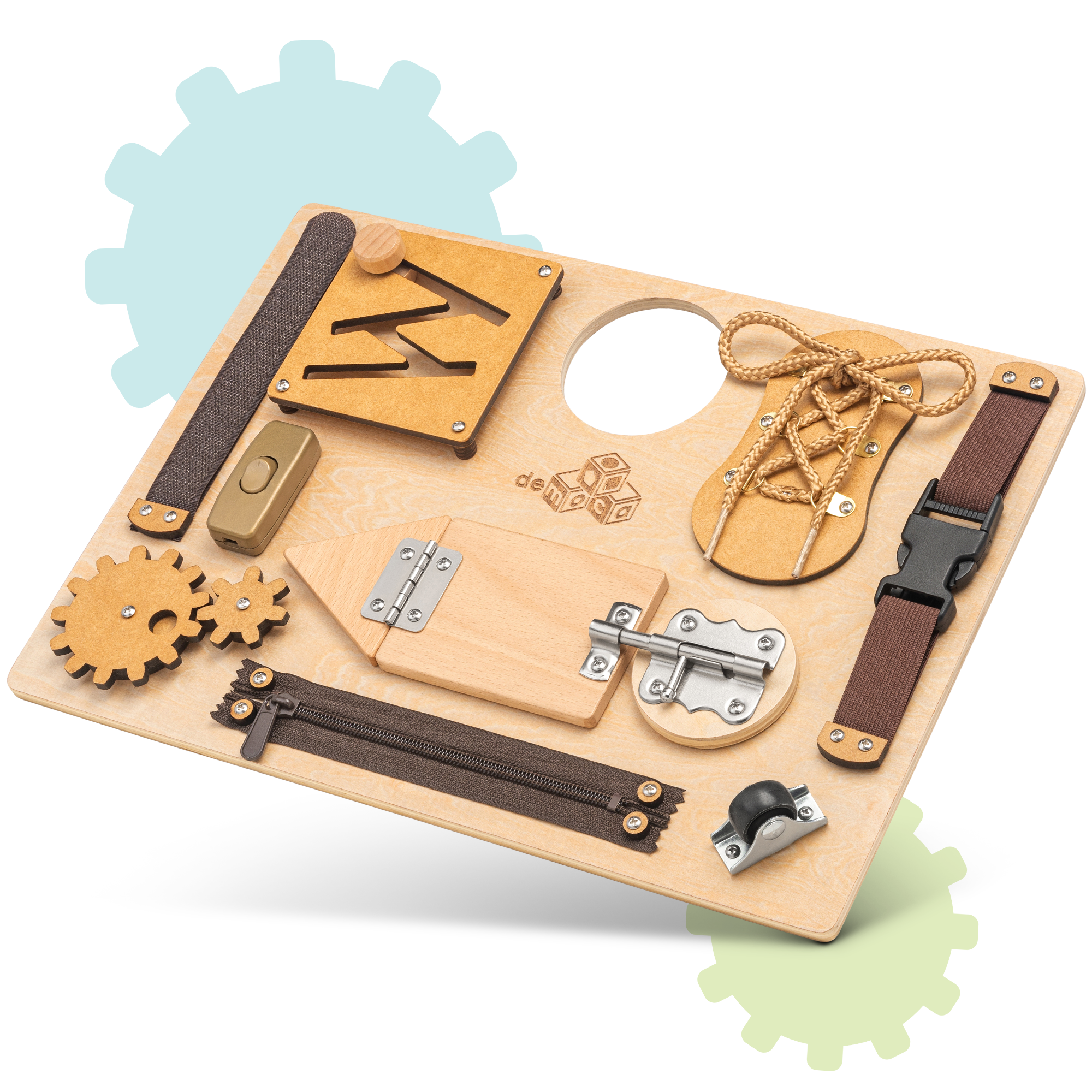 Busy Board for Toddlers (Natural)