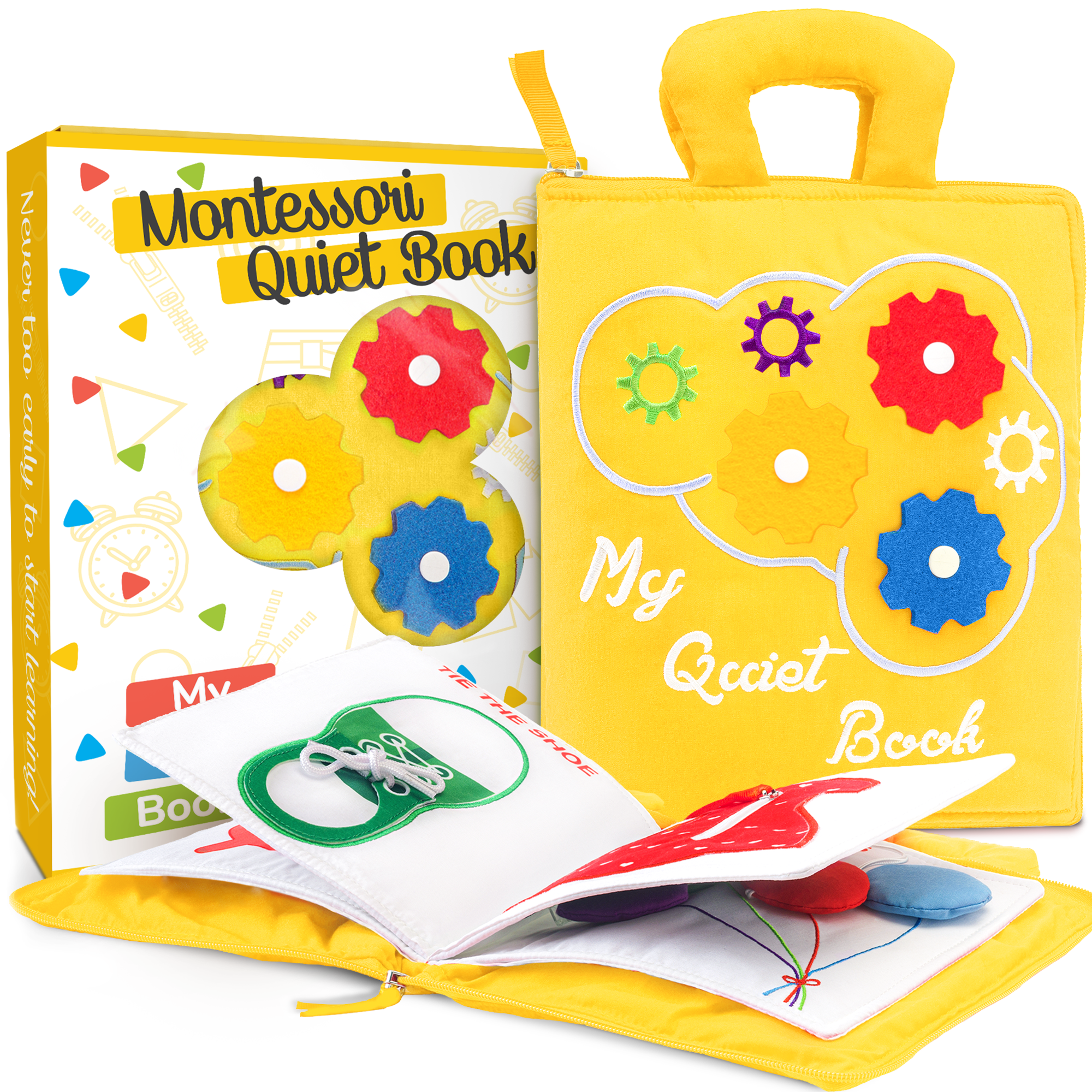Quiet Book for Toddlers (Yellow)