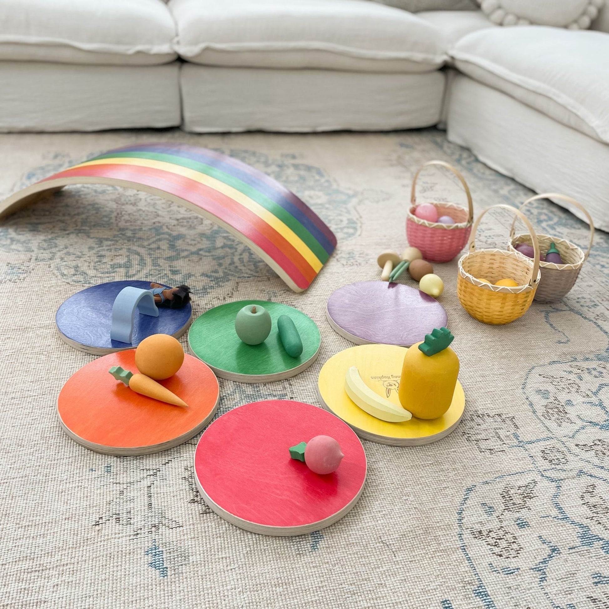 Children's stepping stones promoting balance