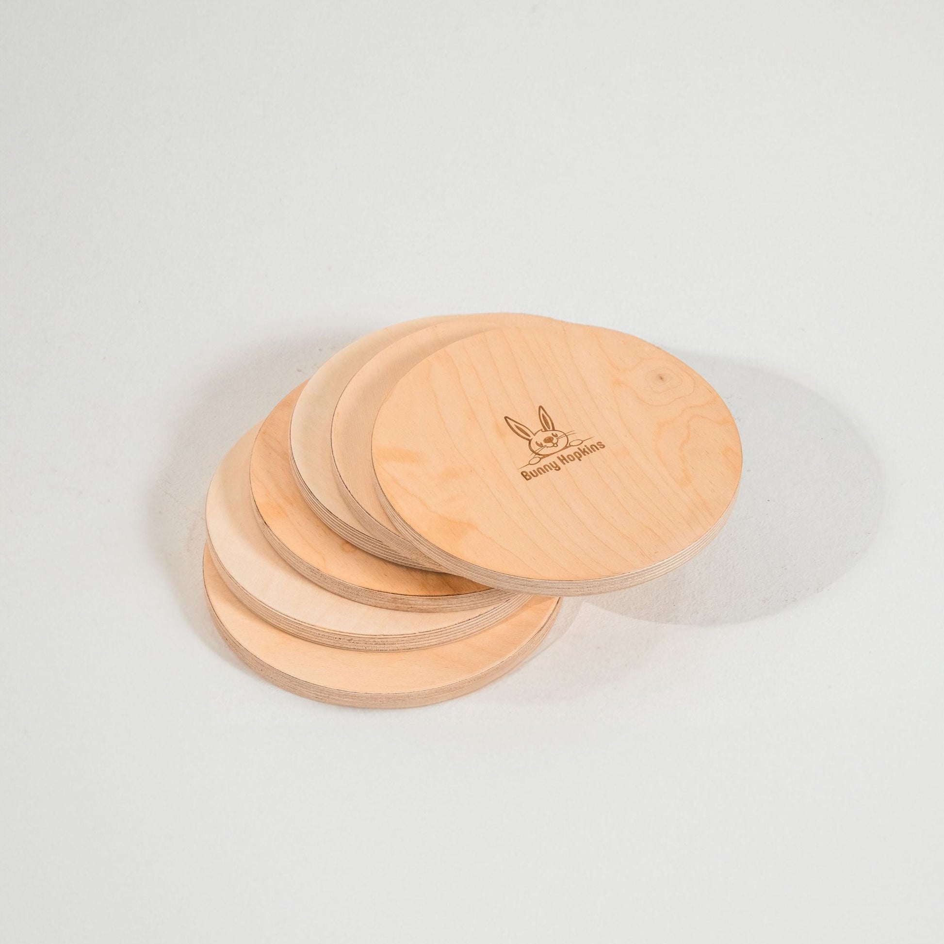 Kids stepping carefully on stones set