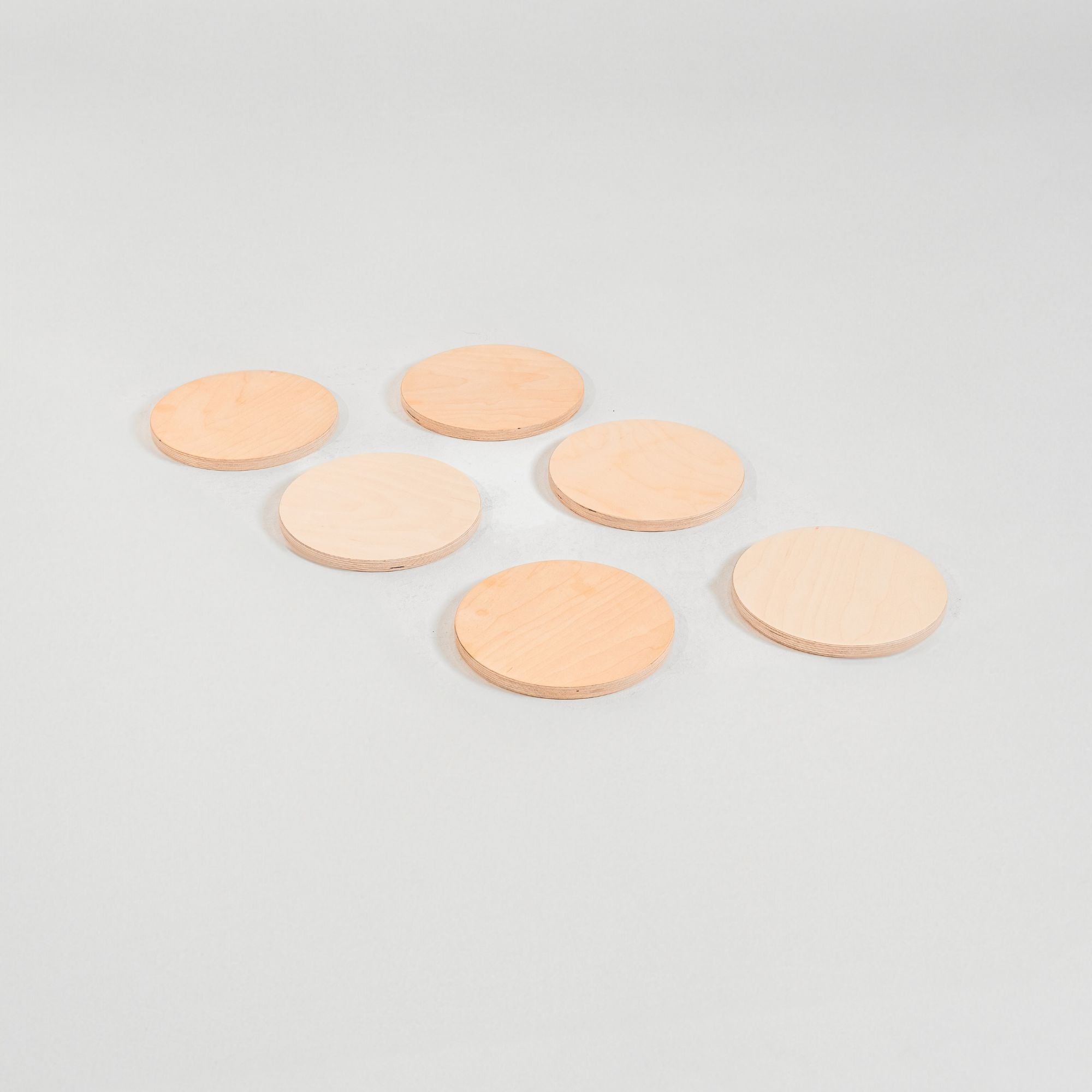 Kids balancing and playing on stepping stones