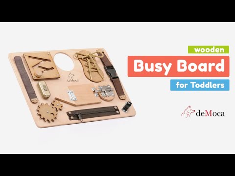 Busy Board for Toddlers (Natural)