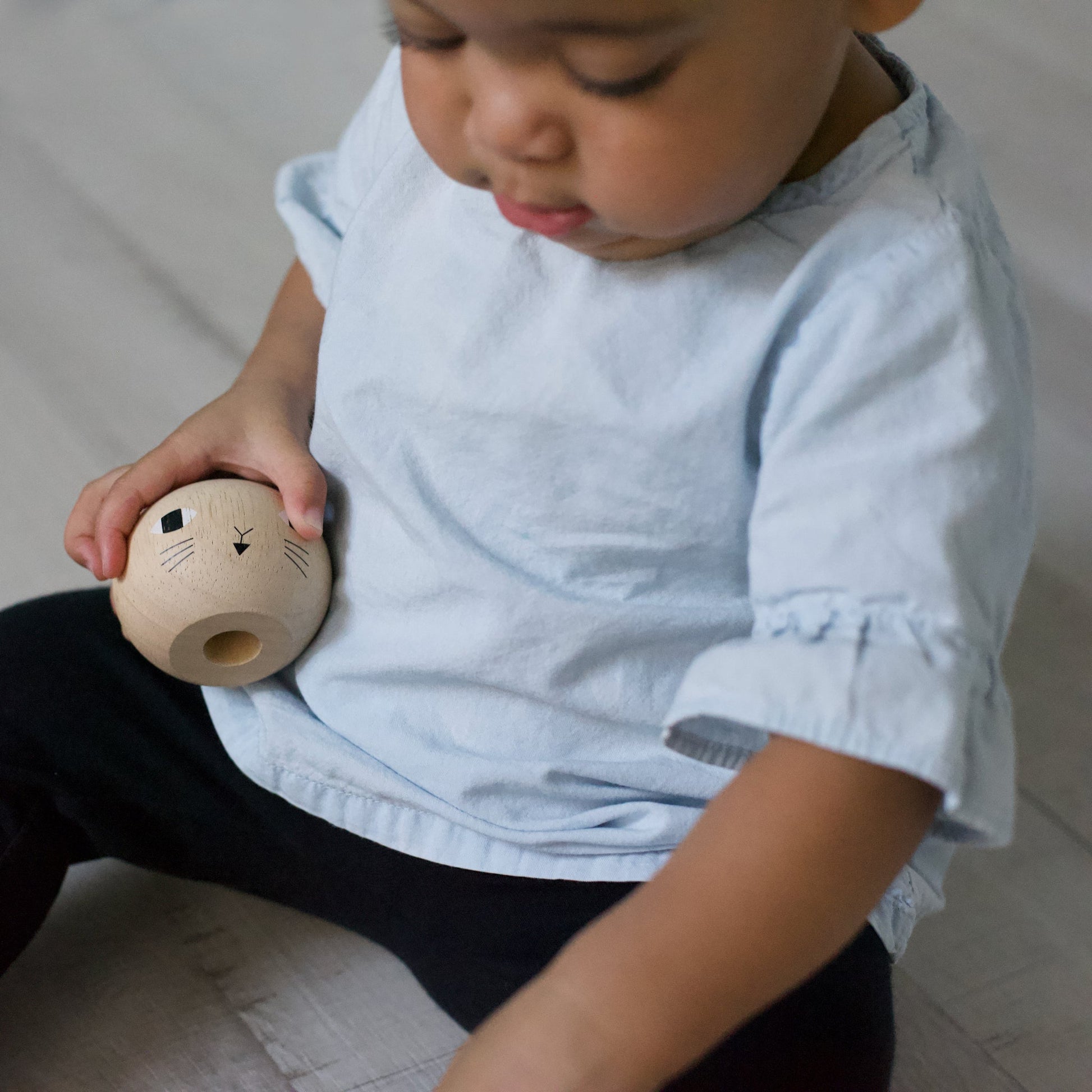 Wood Stacker - Cat Wooden Toys Blue Ribbon