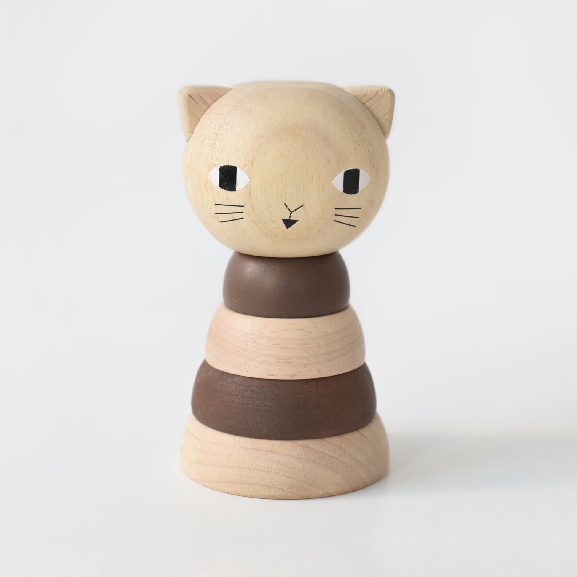 Wood Stacker - Cat Wooden Toys Blue Ribbon