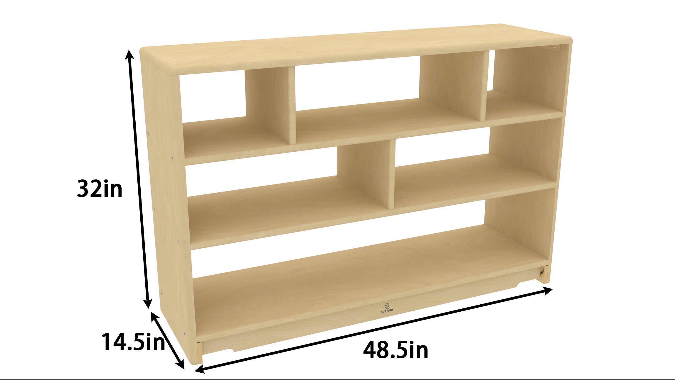 Montessori Shelf - 4' x 32" - Open Back