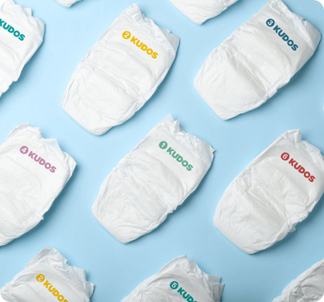 100% Cotton-Lined TCF Diapers Size 1-6