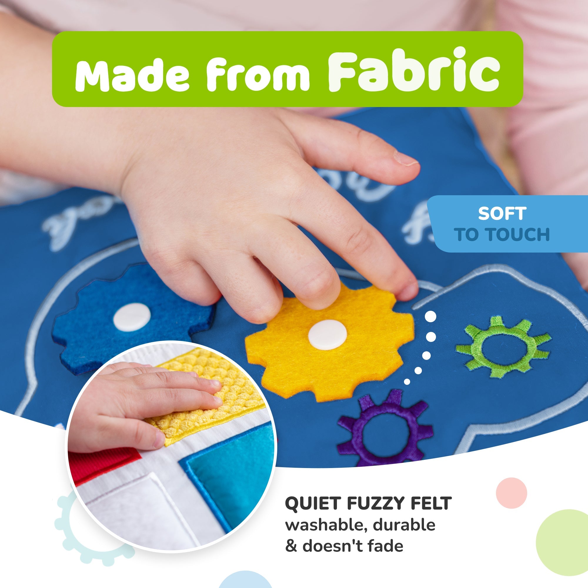 Quiet Book for Toddlers (Blue)