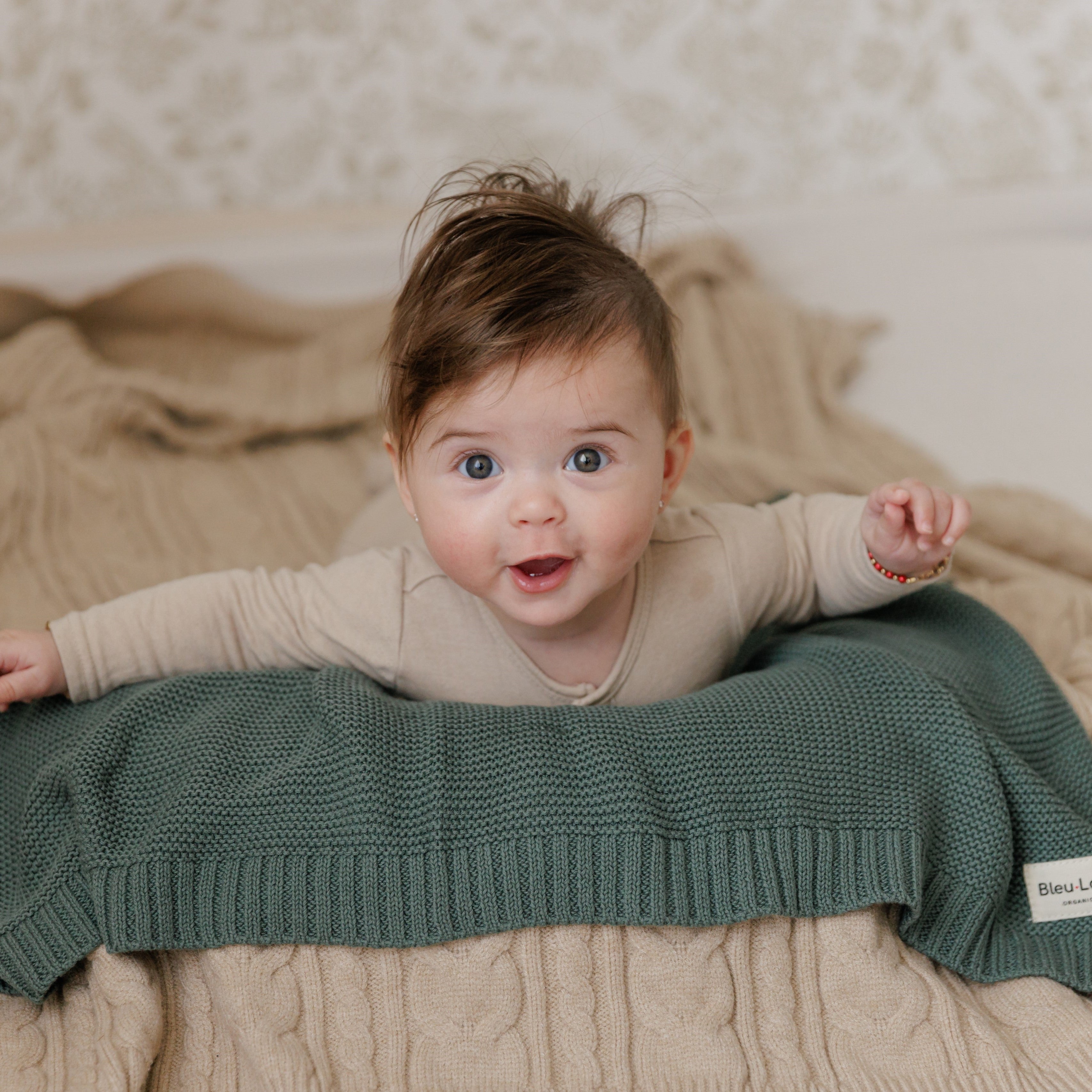Organic Cotton Luxury Knit Baby Swaddle Blanket