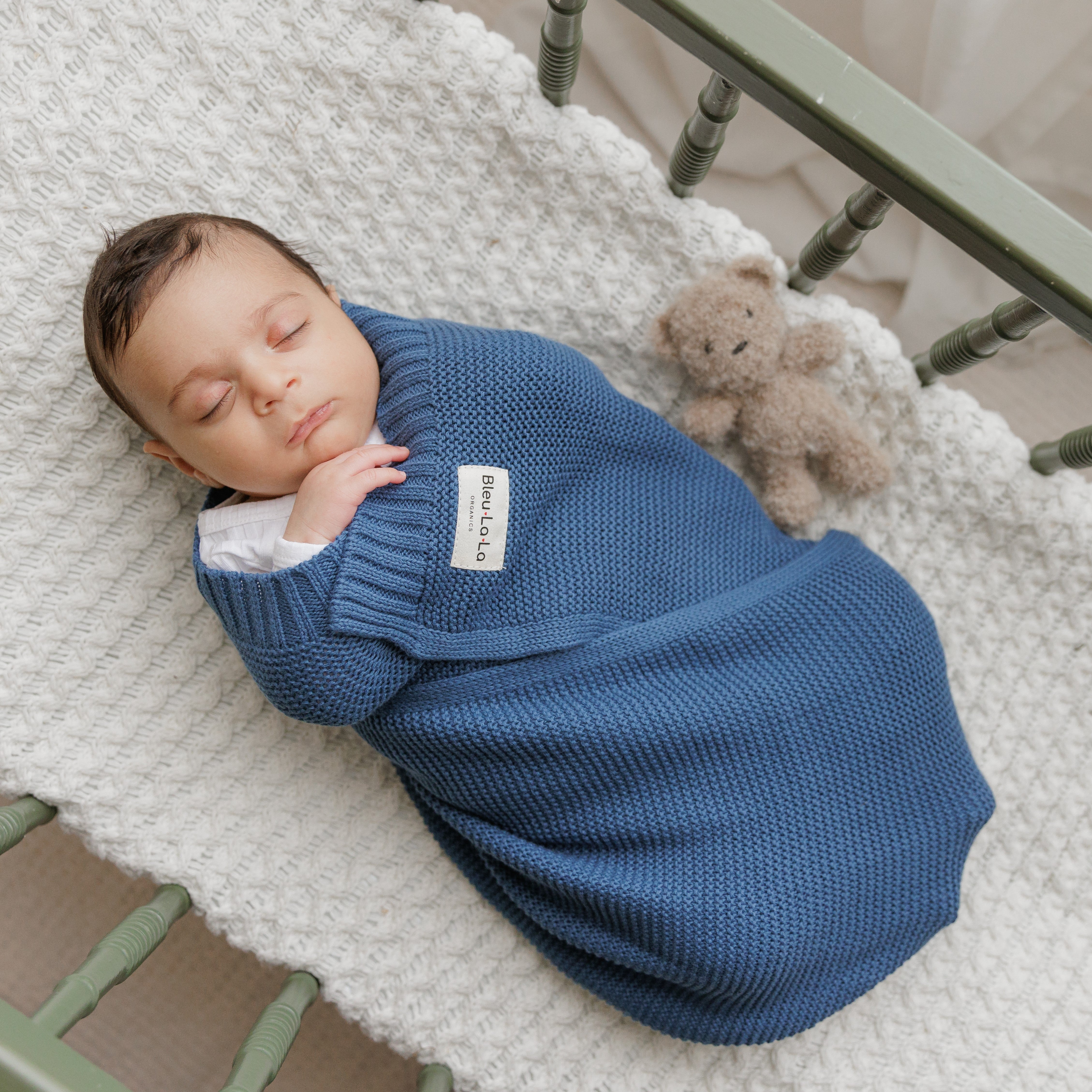 Organic Cotton Luxury Knit Baby Swaddle Blanket