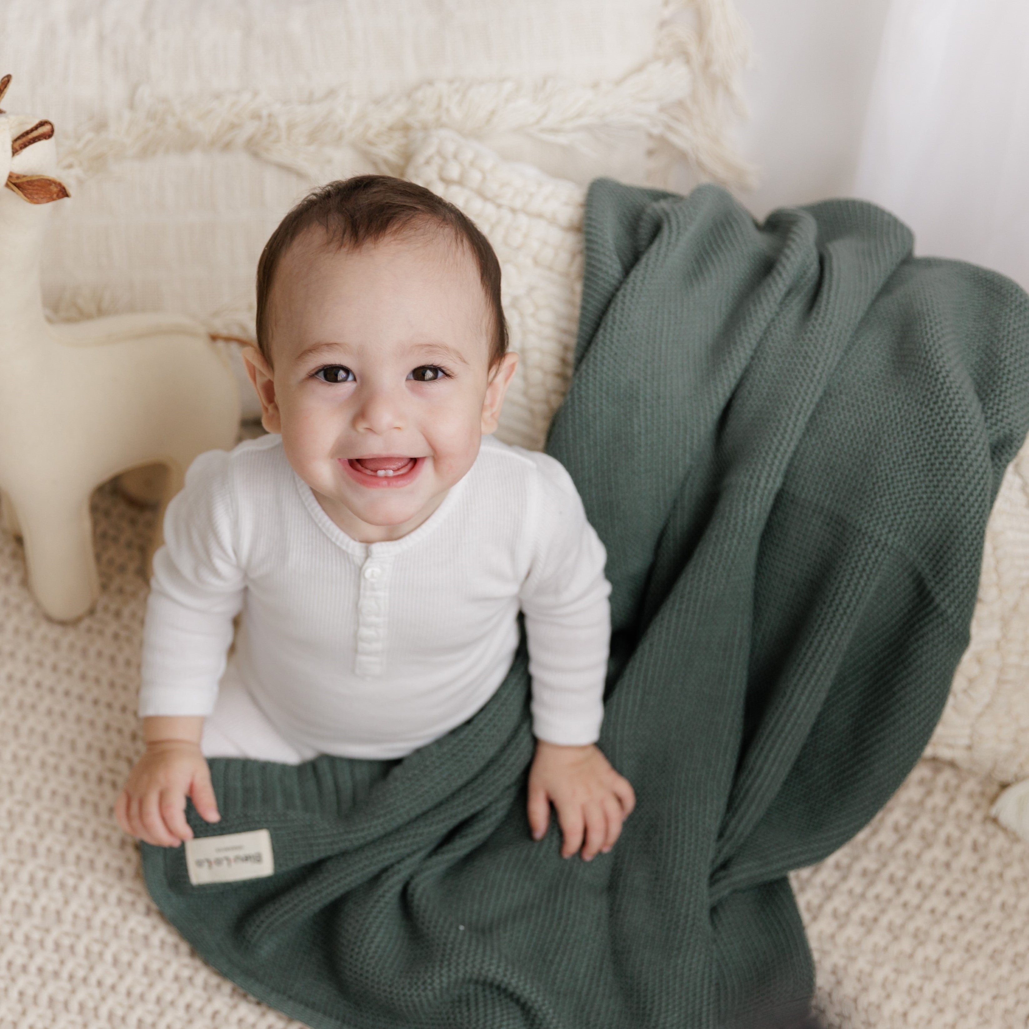 Organic Cotton Luxury Knit Baby Swaddle Blanket