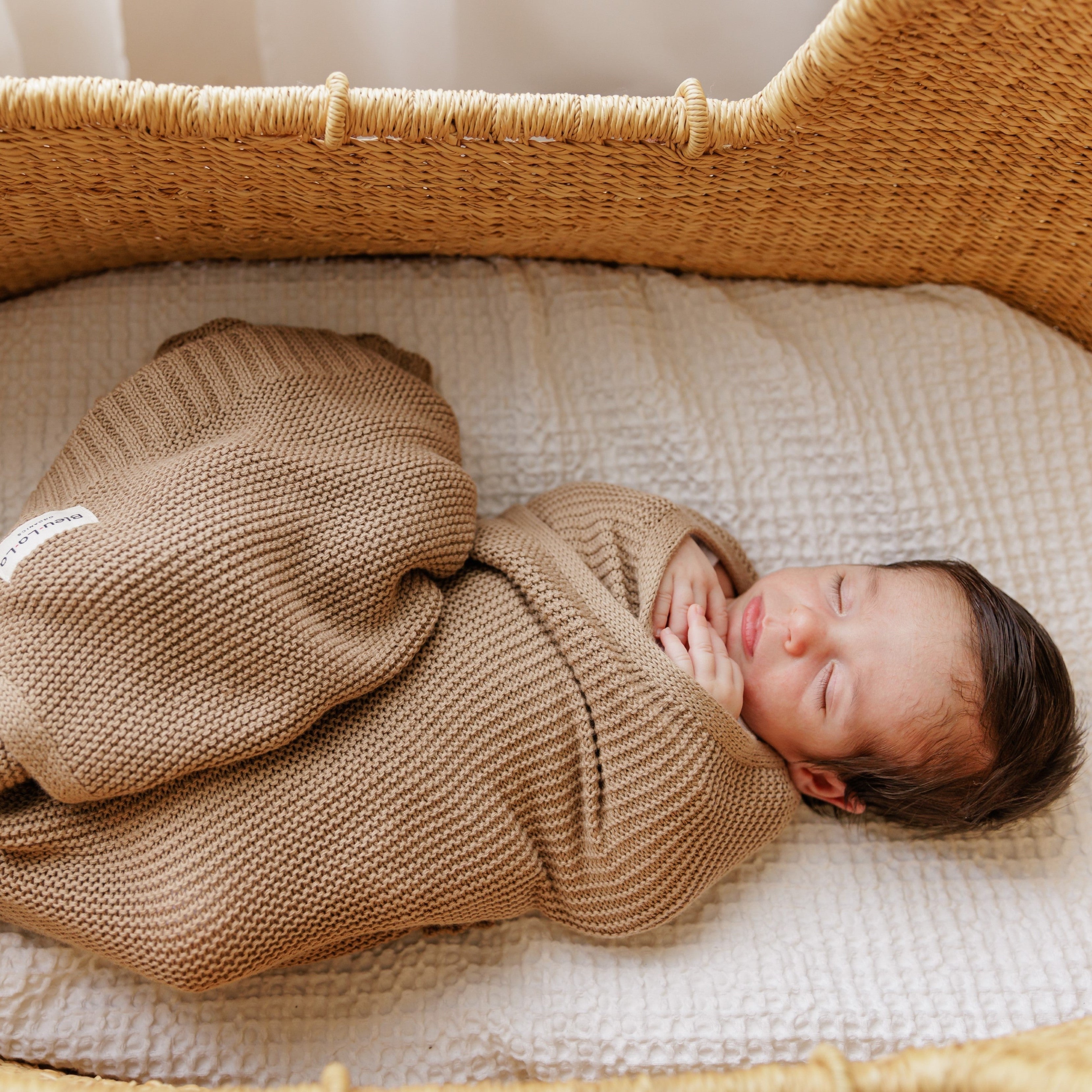 Organic Cotton Luxury Knit Baby Swaddle Blanket