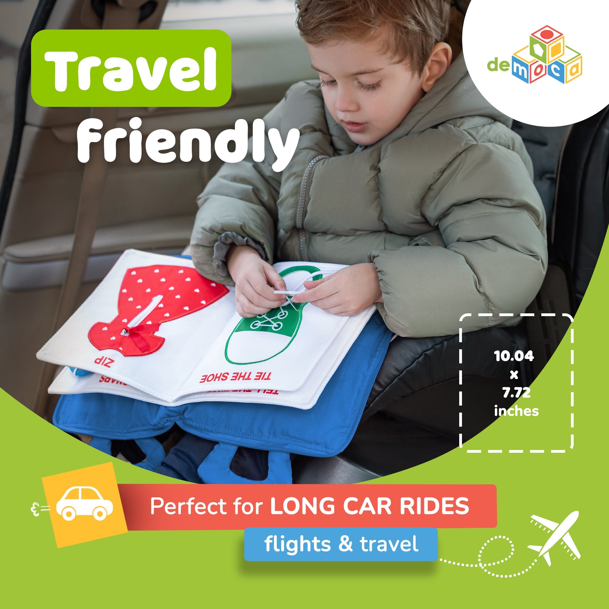Quiet Book for Toddlers (Blue)
