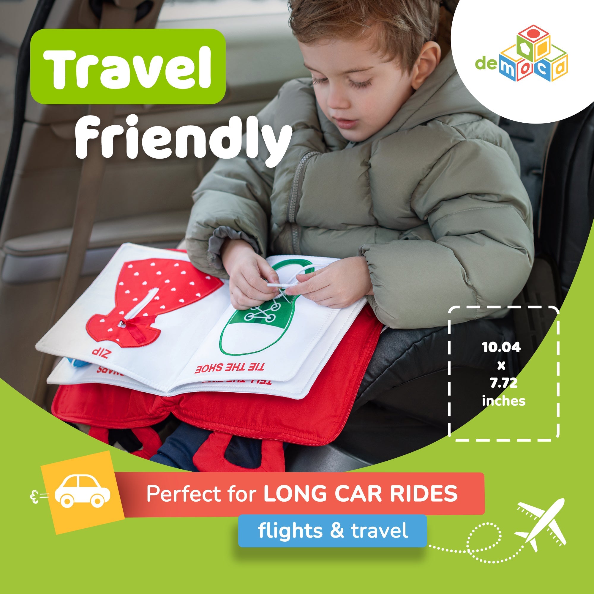 Quiet Book for Toddlers (Red)