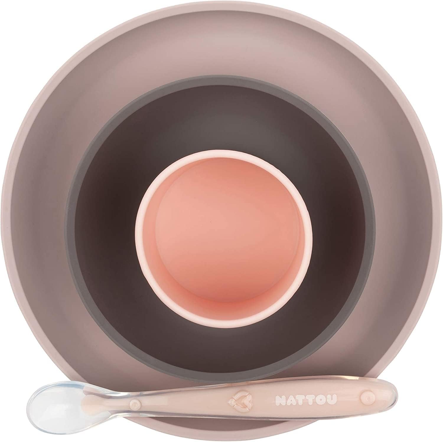 Silicone Children’s Tableware Set 4-Piece with Non-Slip Suction Plate & Bowl