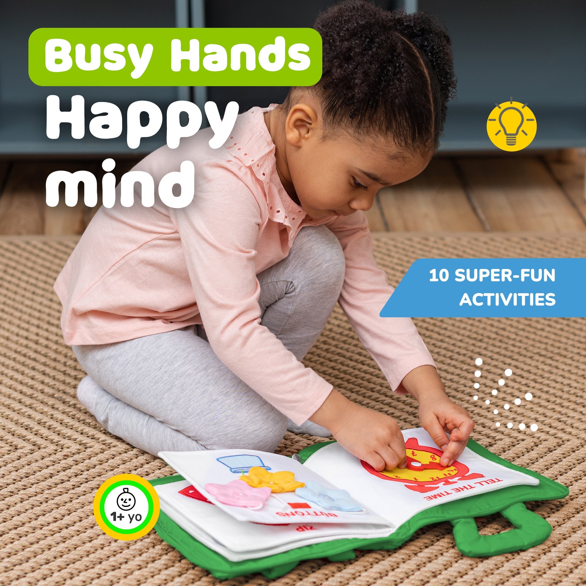 Quiet Book for Toddlers (Green)
