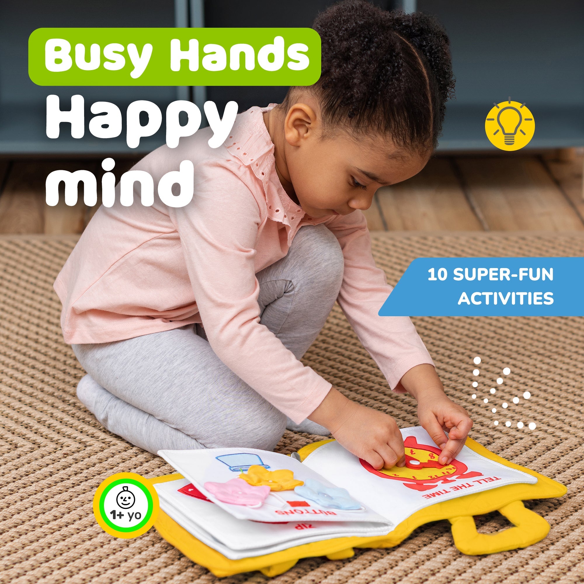 Quiet Book for Toddlers (Yellow)