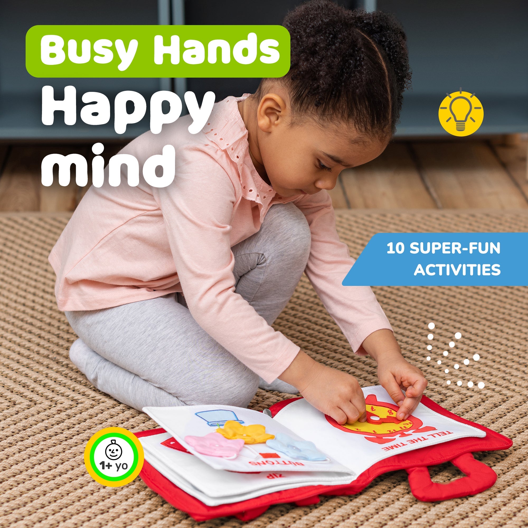 Quiet Book for Toddlers (Red)