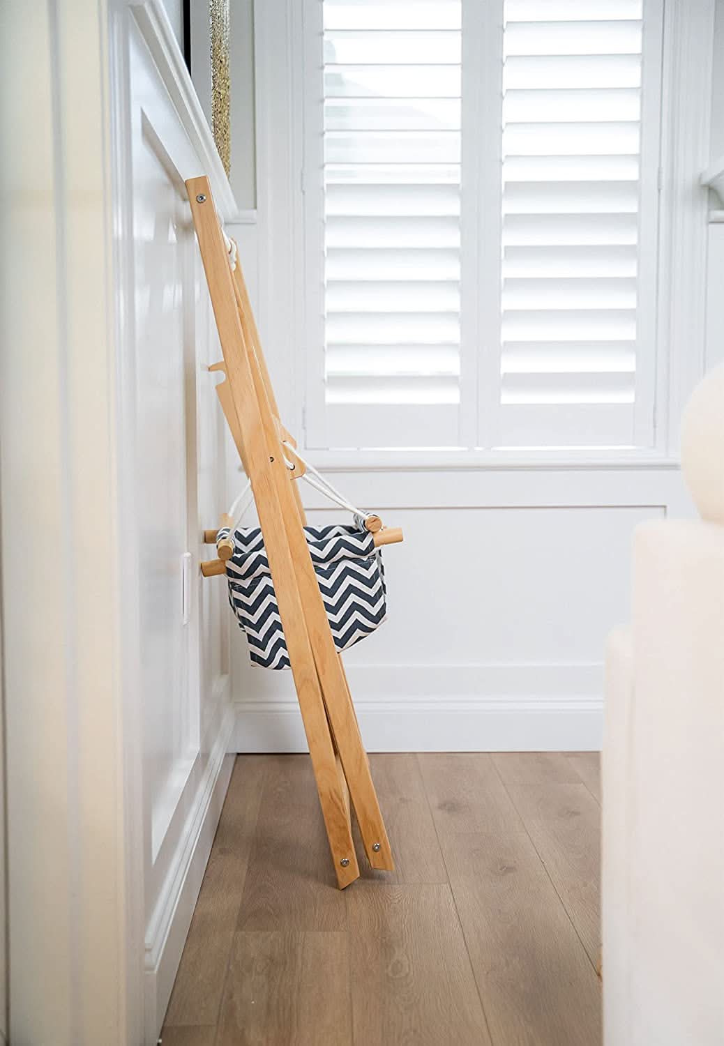 Baby and Toddler Foldable Wooden Swing Set