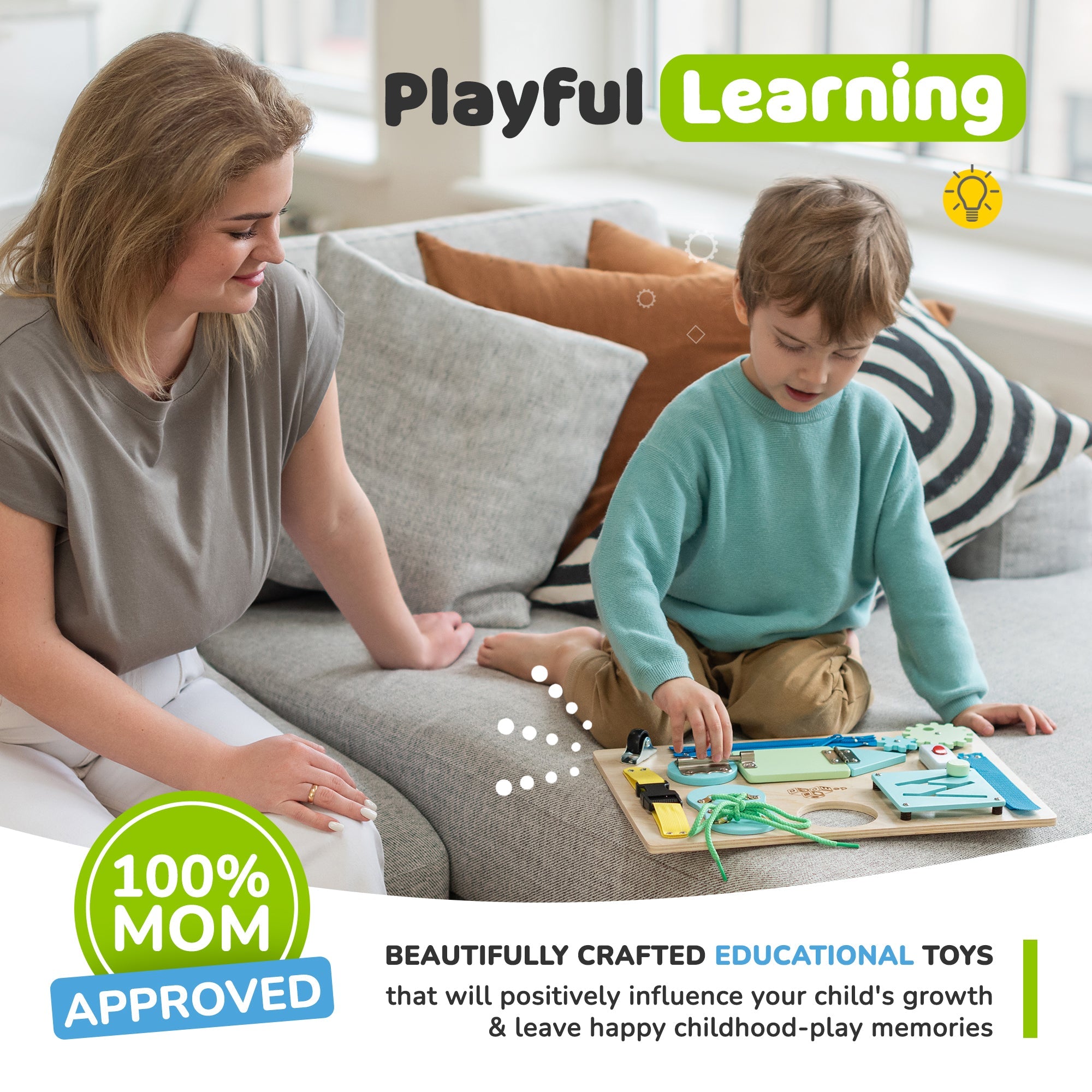 Busy Board for Toddlers 2-3 Years (Ocean)