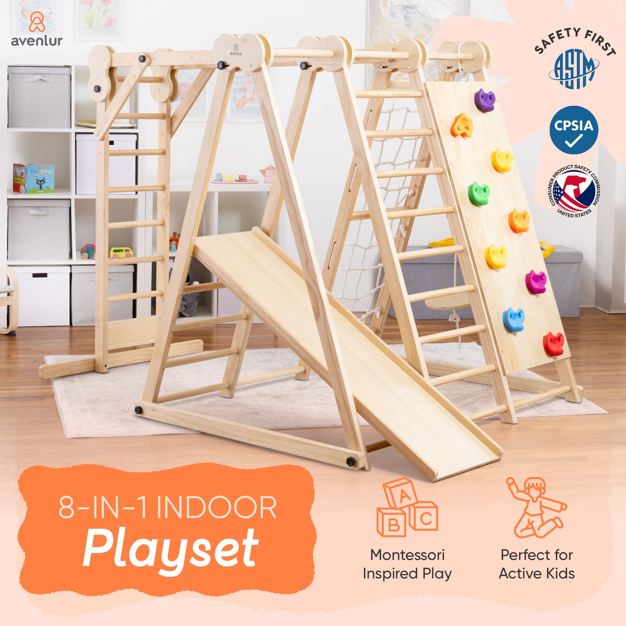 8-in-1 Jungle Gym for Toddlers