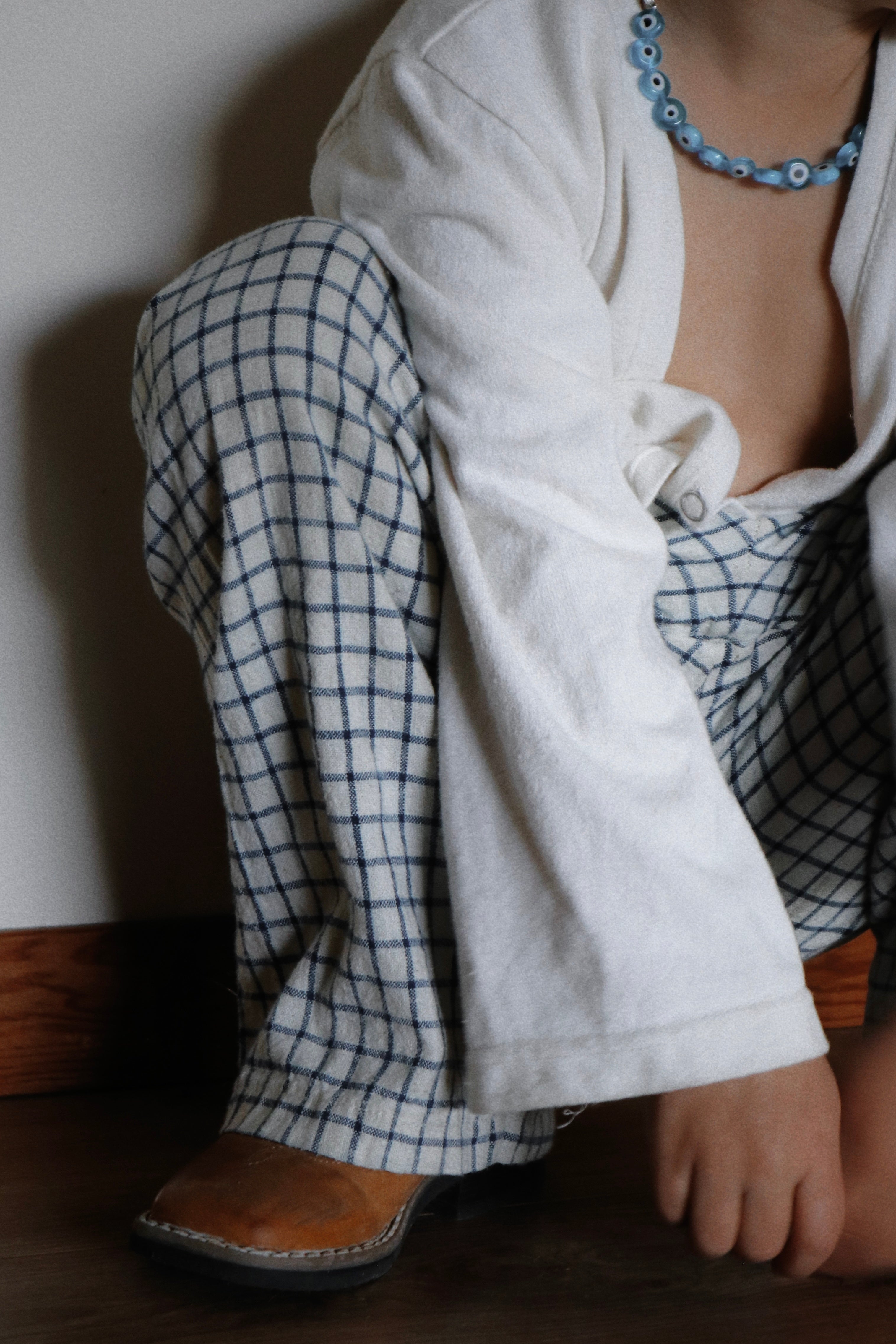 Per Se Pant - Blue Check