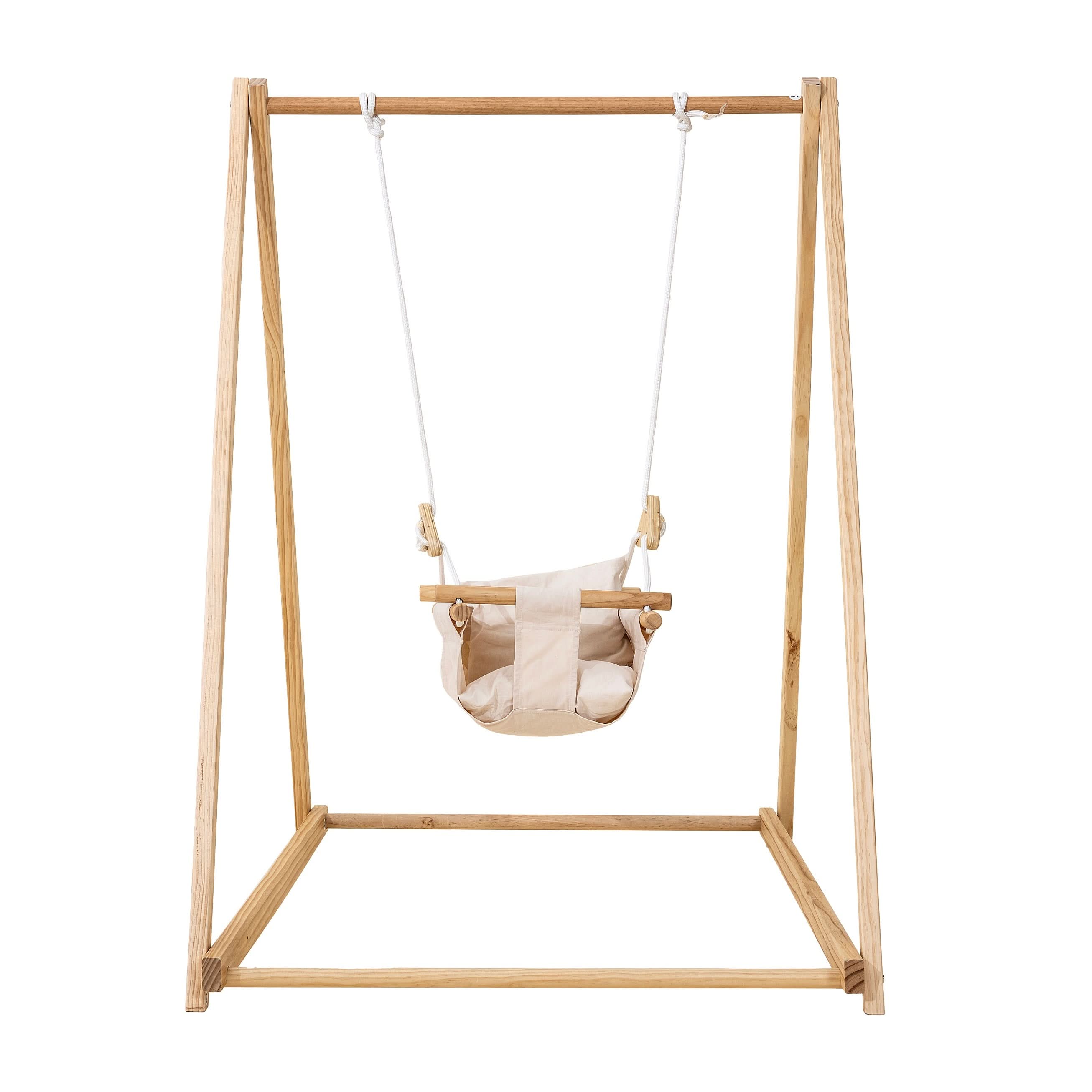 Baby and Toddler Foldable Wooden Swing Set