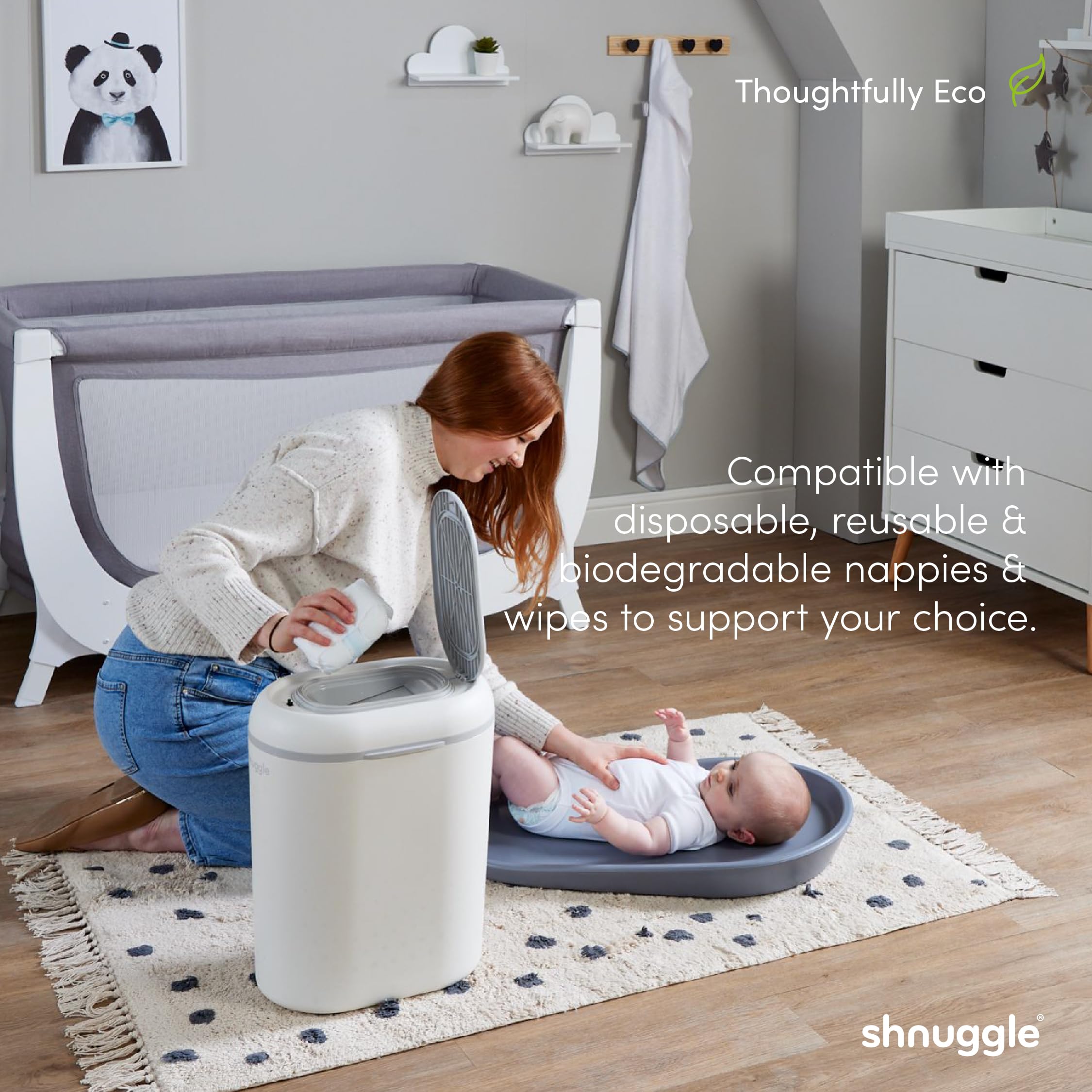 Eco-Touch Nappy Bin Diaper Pail