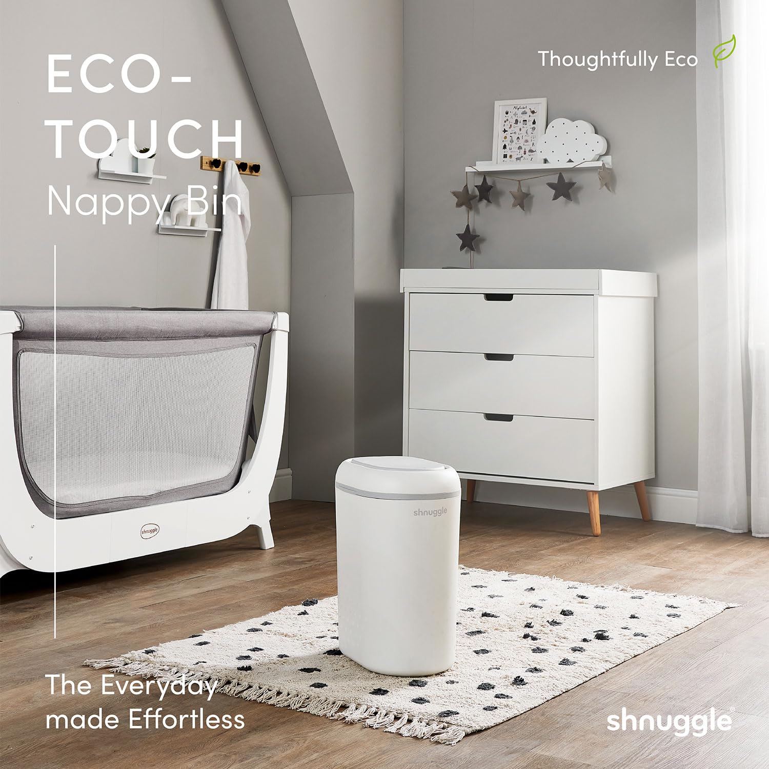 Shnuggle Eco-Touch Nappy Bin Diaper Pail