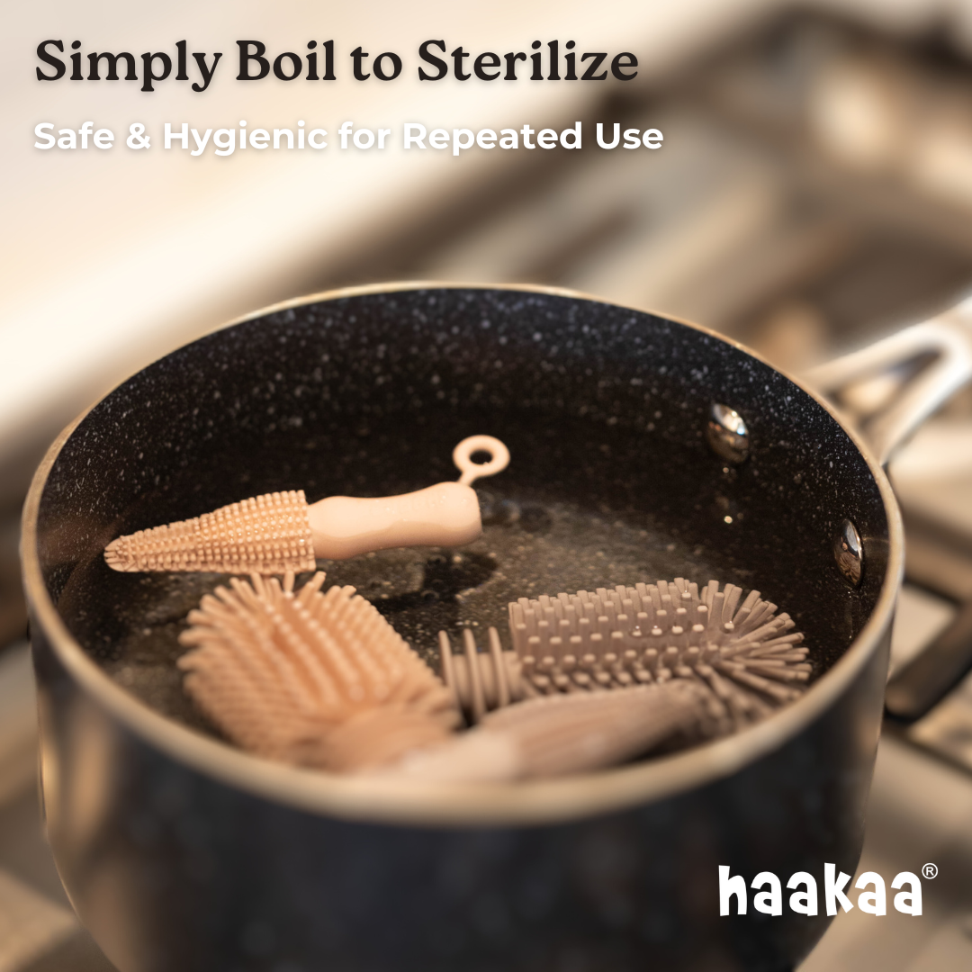 Haakaa Double-Ended Silicone Brush