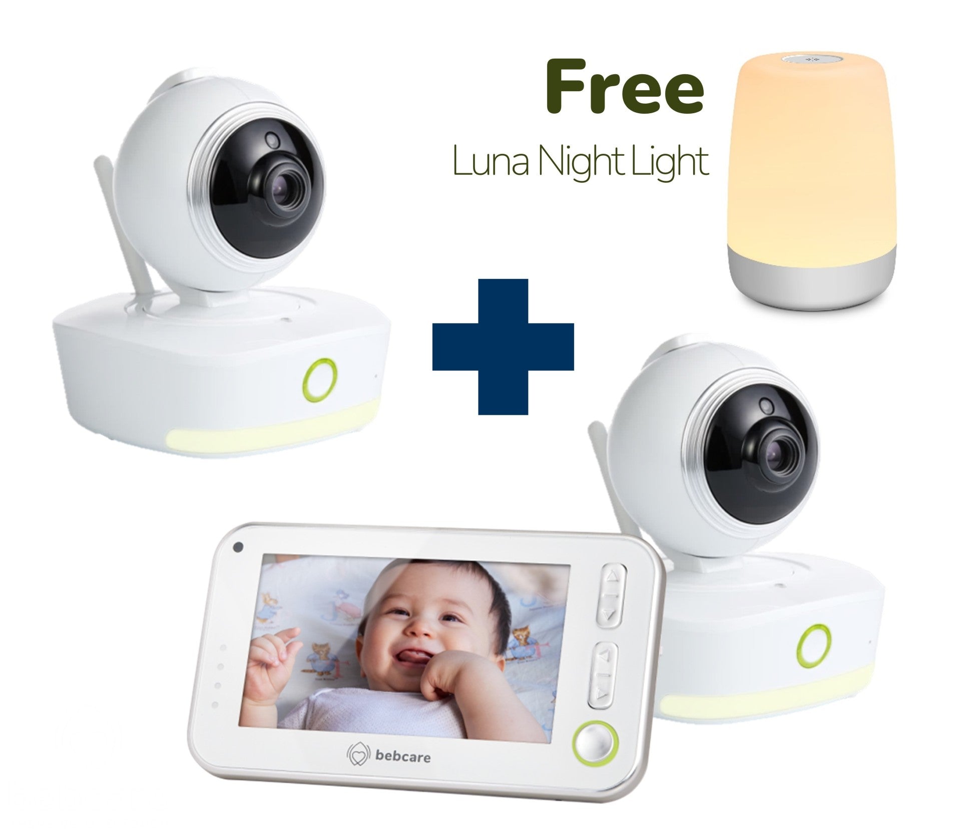 Motion Digital Video Baby Monitor (2-Camera Bundle + Free Luna Night Light)