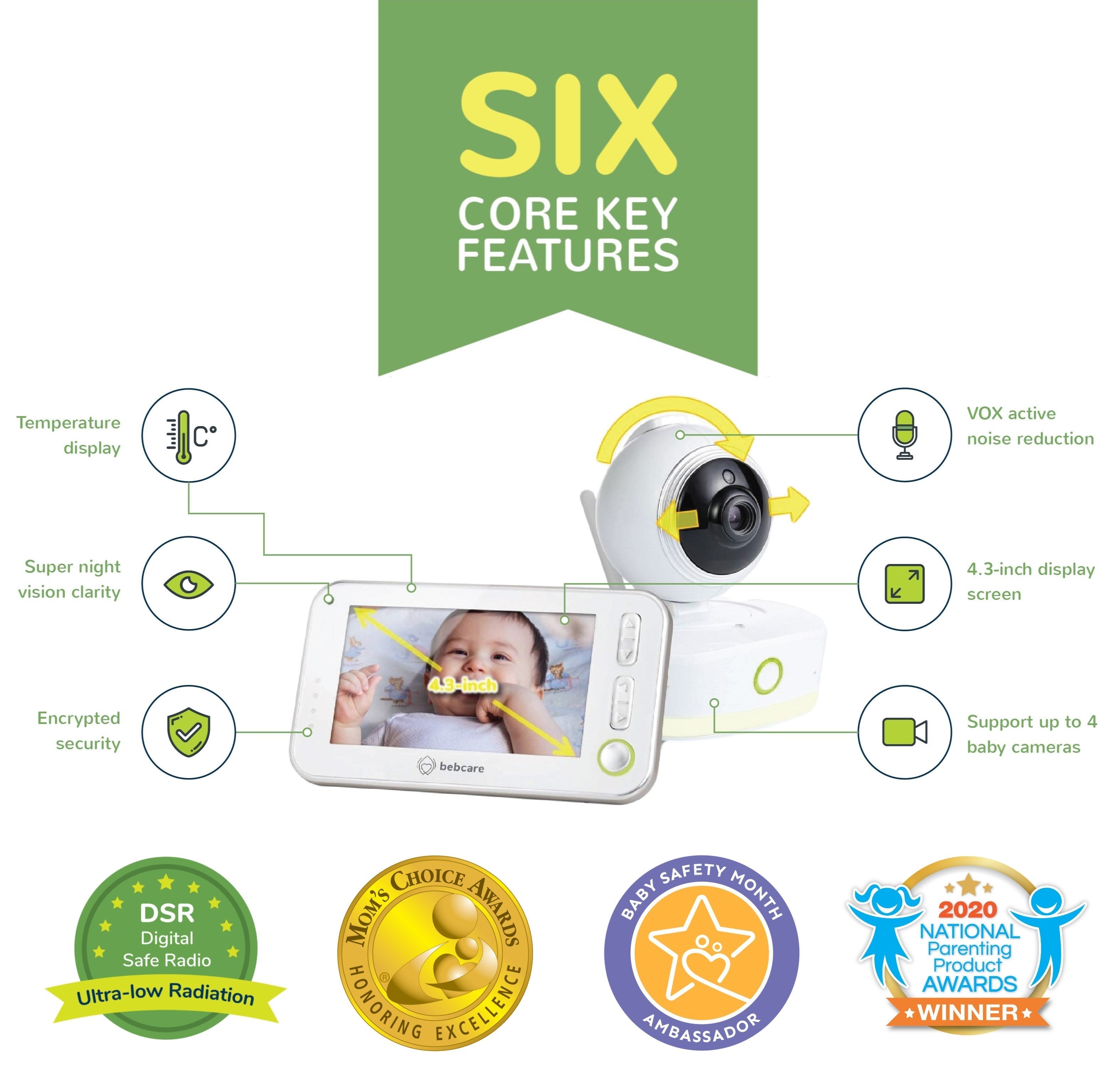 Motion Digital Video Baby Monitor (2-Camera Bundle + Free Luna Night Light)