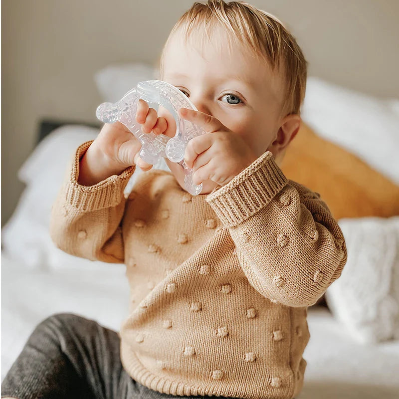 Silicone Crown Teether (Amber)