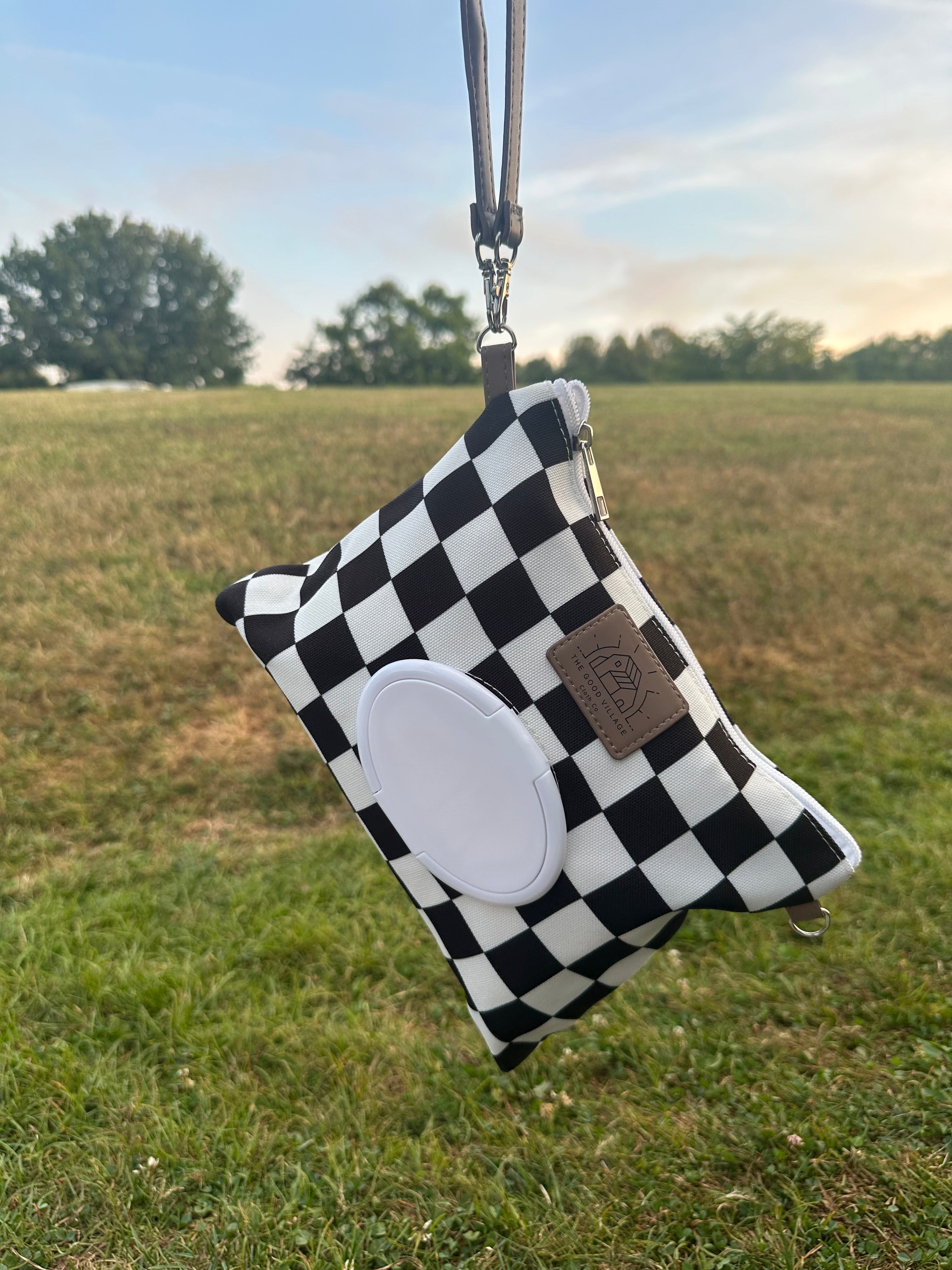 Wipes Clutch | Black Check