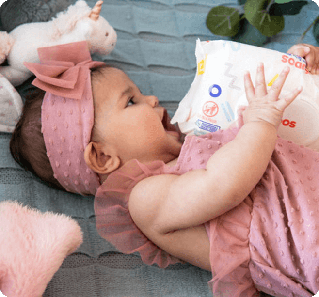 One-month supply of wipes (4 packs)