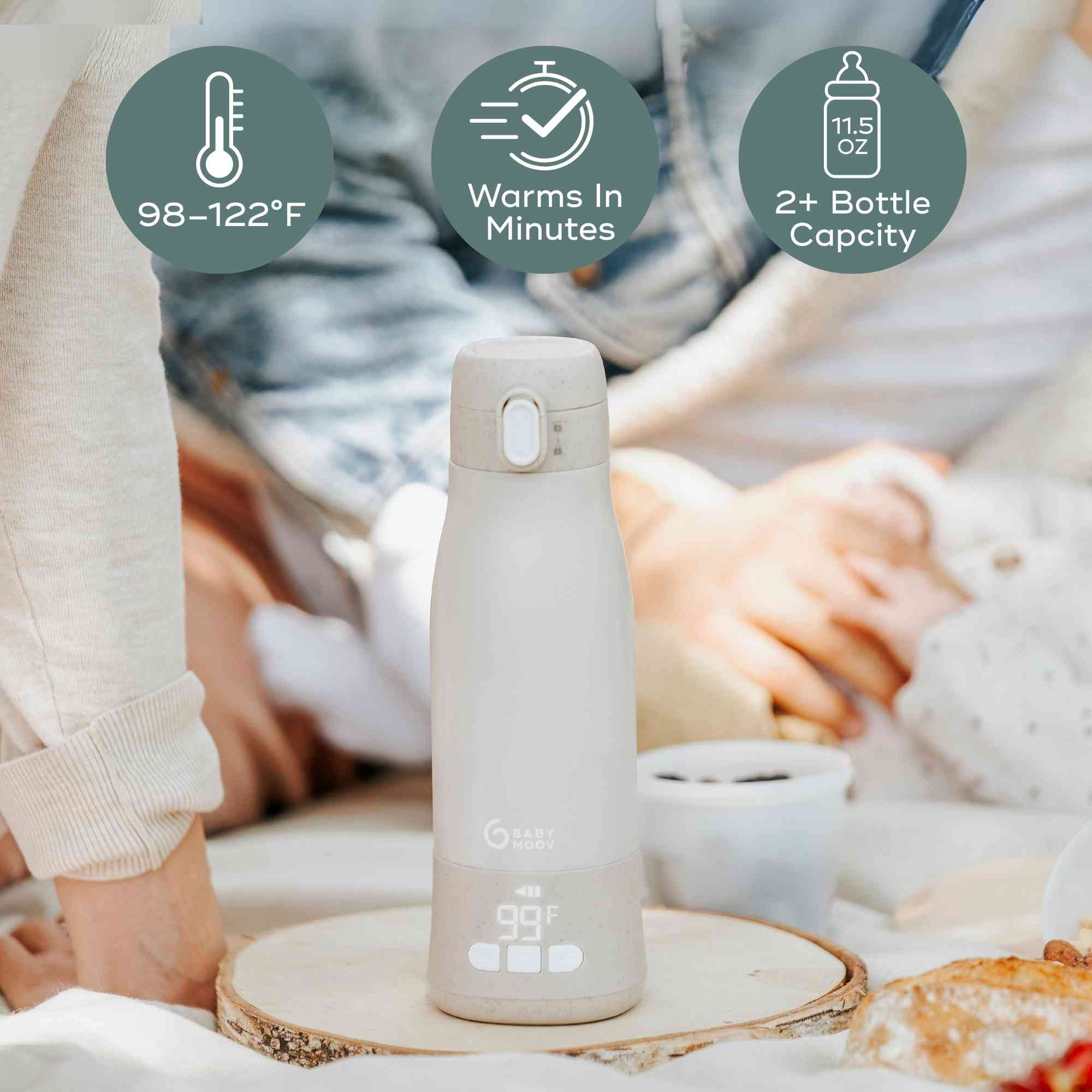 Moov & Feed Portable Milk and Water Warmer