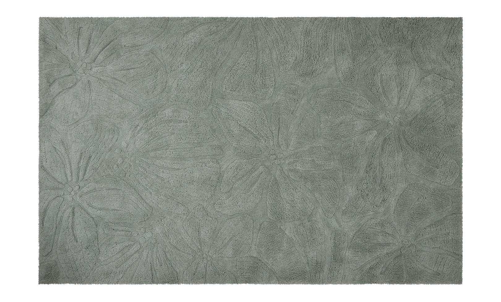 Floral Field Washable Wool Area Rug