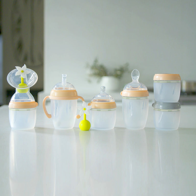 Silicone Breast Pump Flange and Bottle Set (160 ml/6 oz)