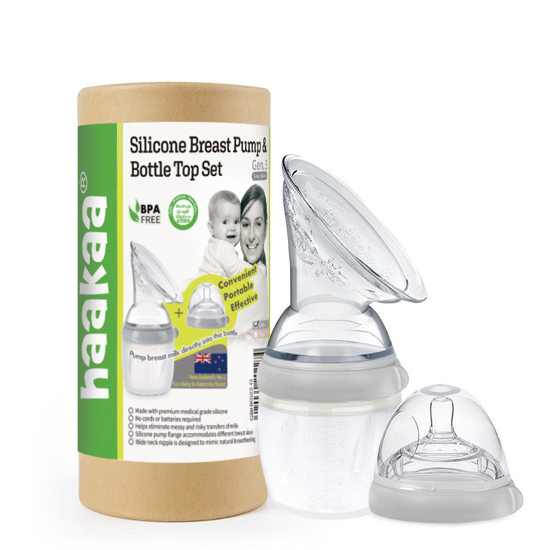 Silicone Breast Pump Flange and Bottle Set (160 ml/6 oz)