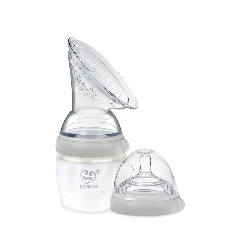 Silicone Breast Pump Flange and Bottle Set (160 ml/6 oz)
