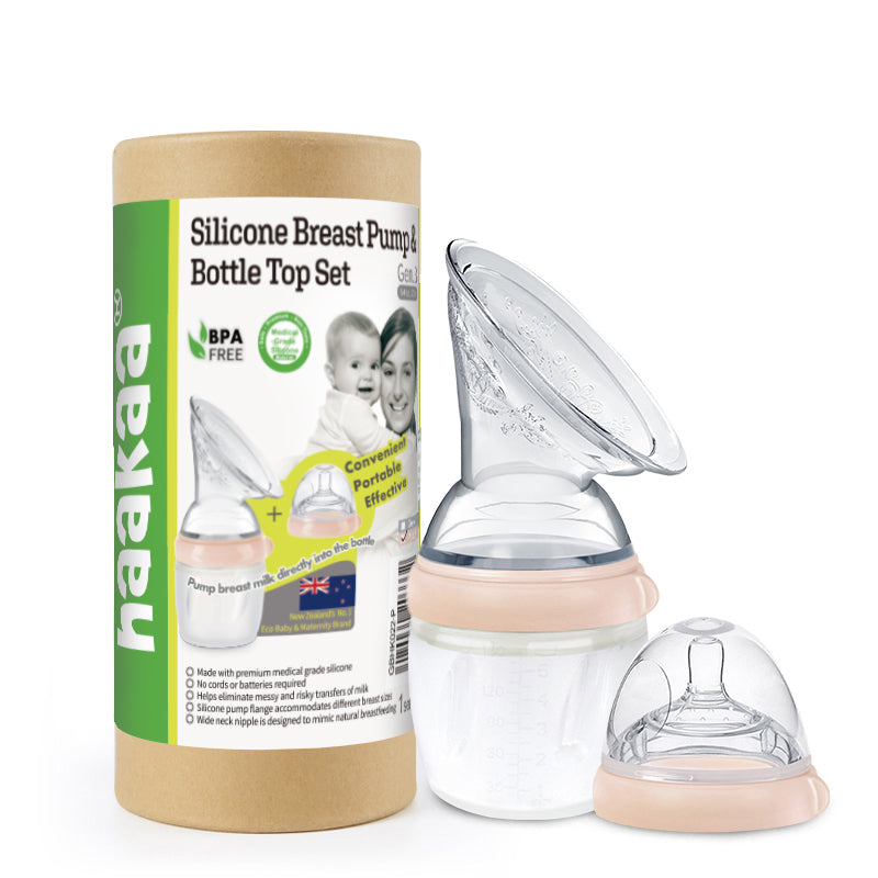 Silicone Breast Pump Flange and Bottle Set (160 ml/6 oz)