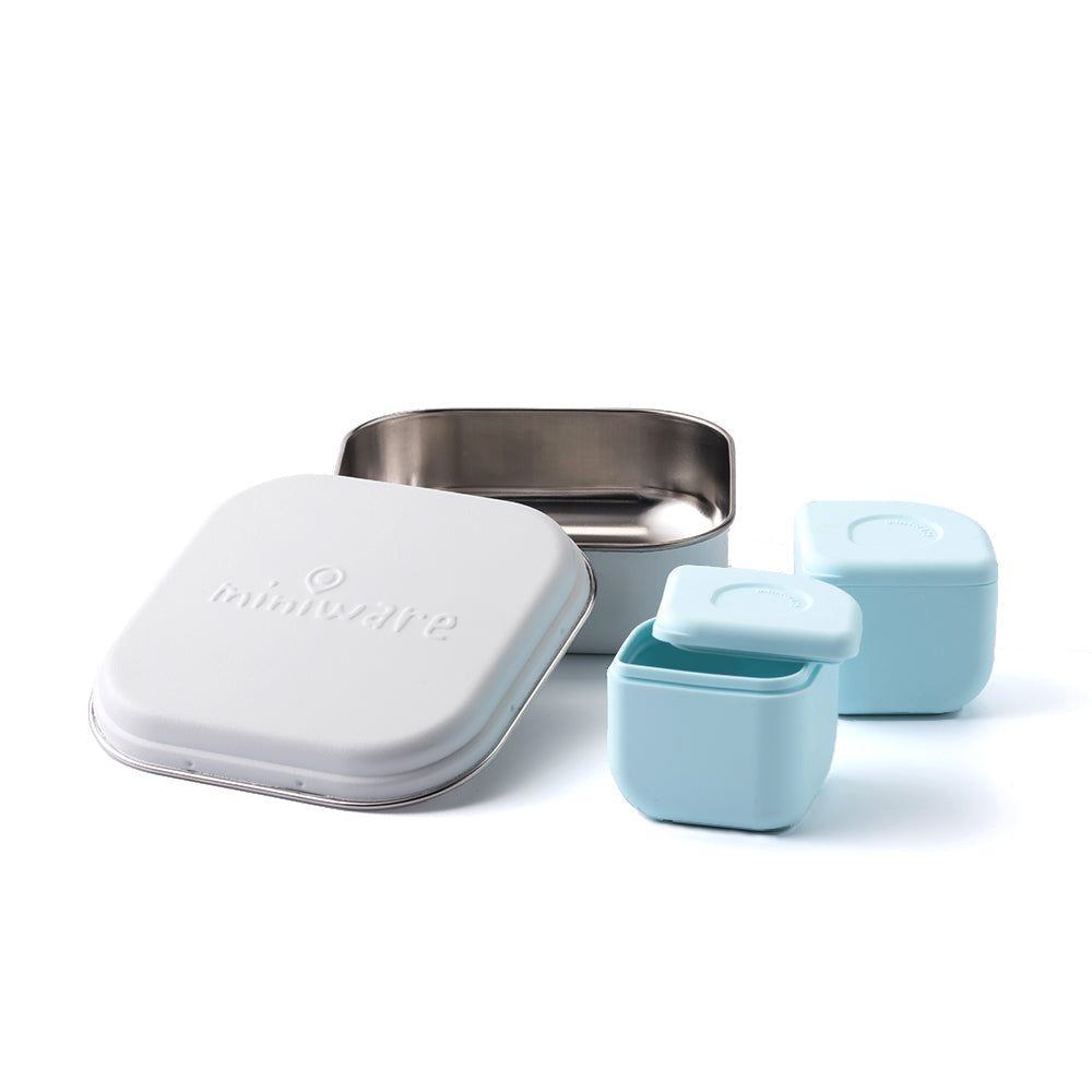 GrowBento: All Ages Bento Box (Snow + Aqua)