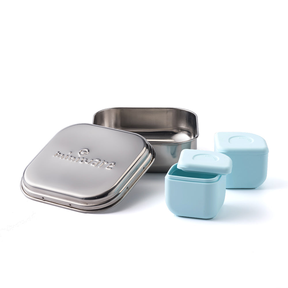 All Ages Bento Box - Chrome + Aqua