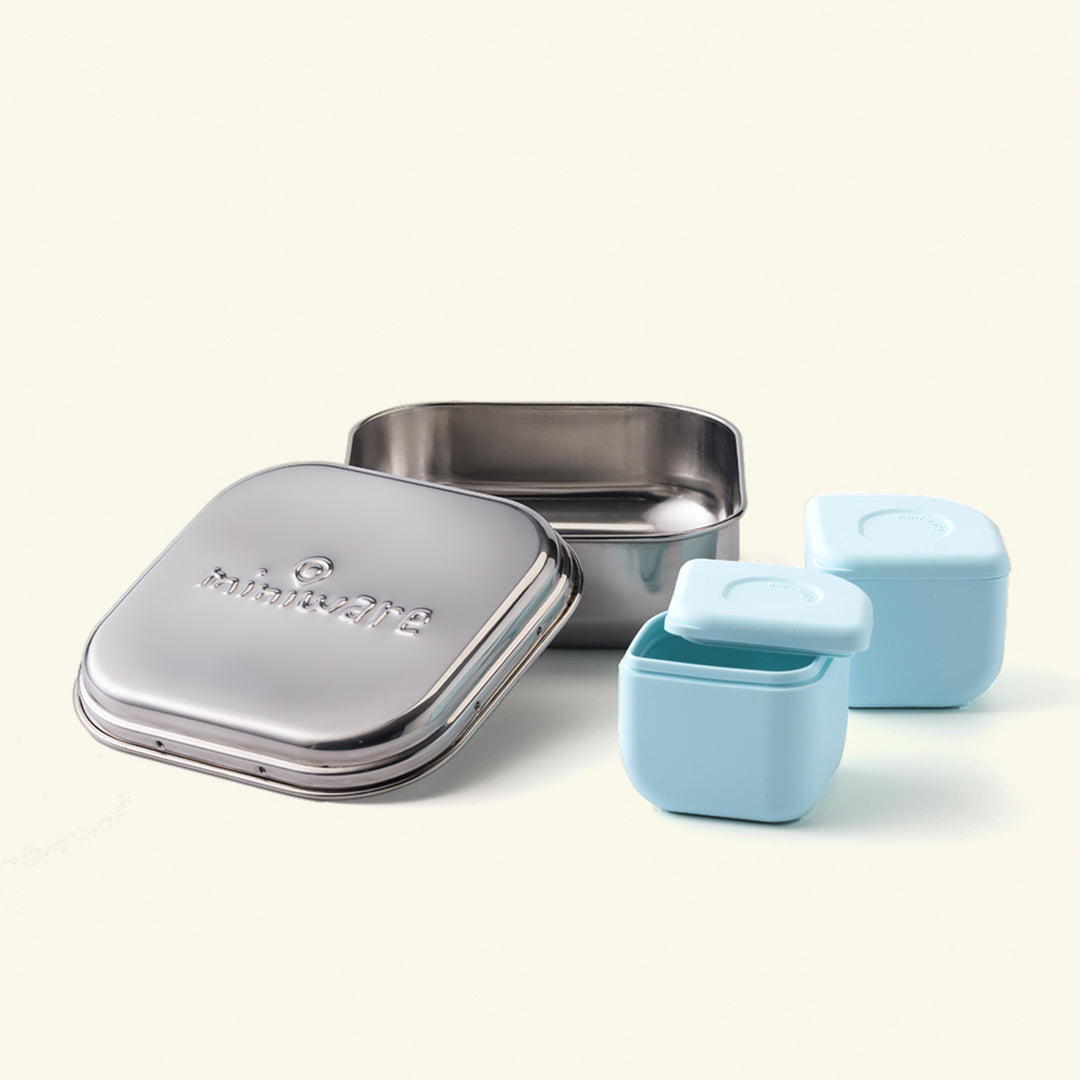 All Ages Bento Box - Chrome + Aqua