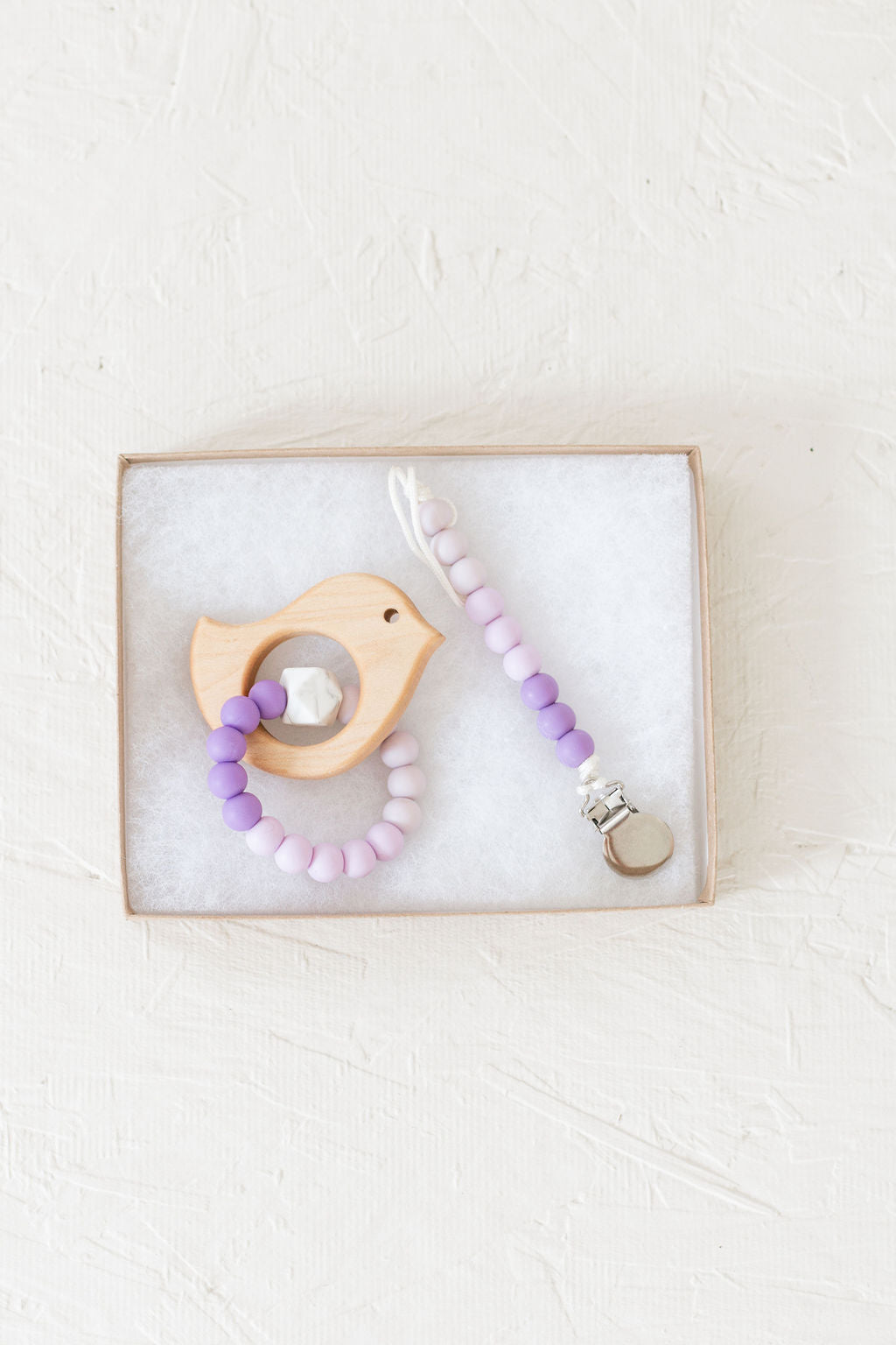 Wooden Teether with Silicone Ring