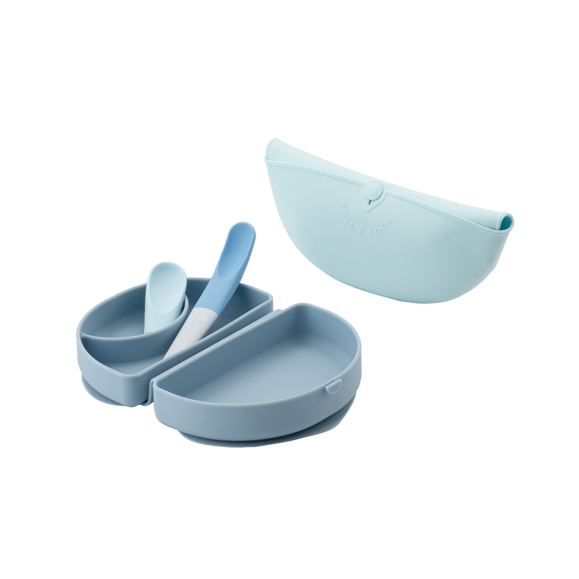 Silicone Travel Meal Set - Blue Banana
