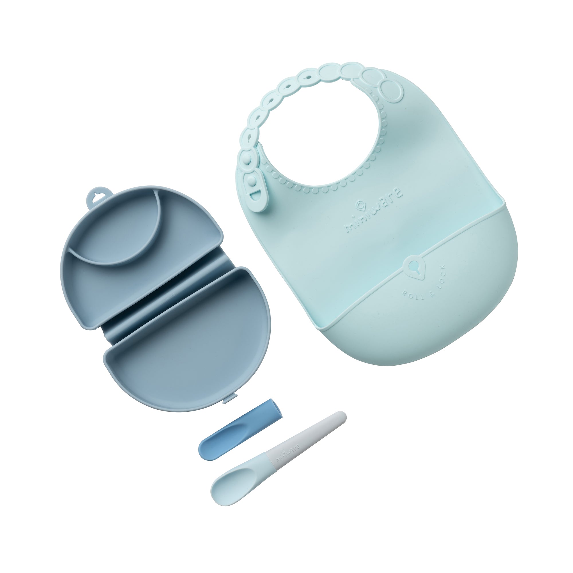 Silicone Travel Meal Set - Blue Banana